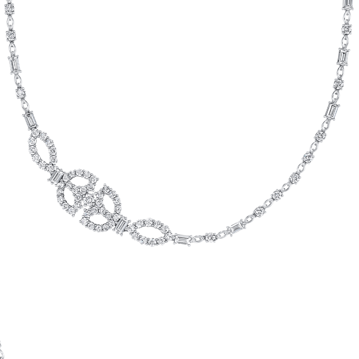 Close-up view of the Art Deco Diamond Sautoir