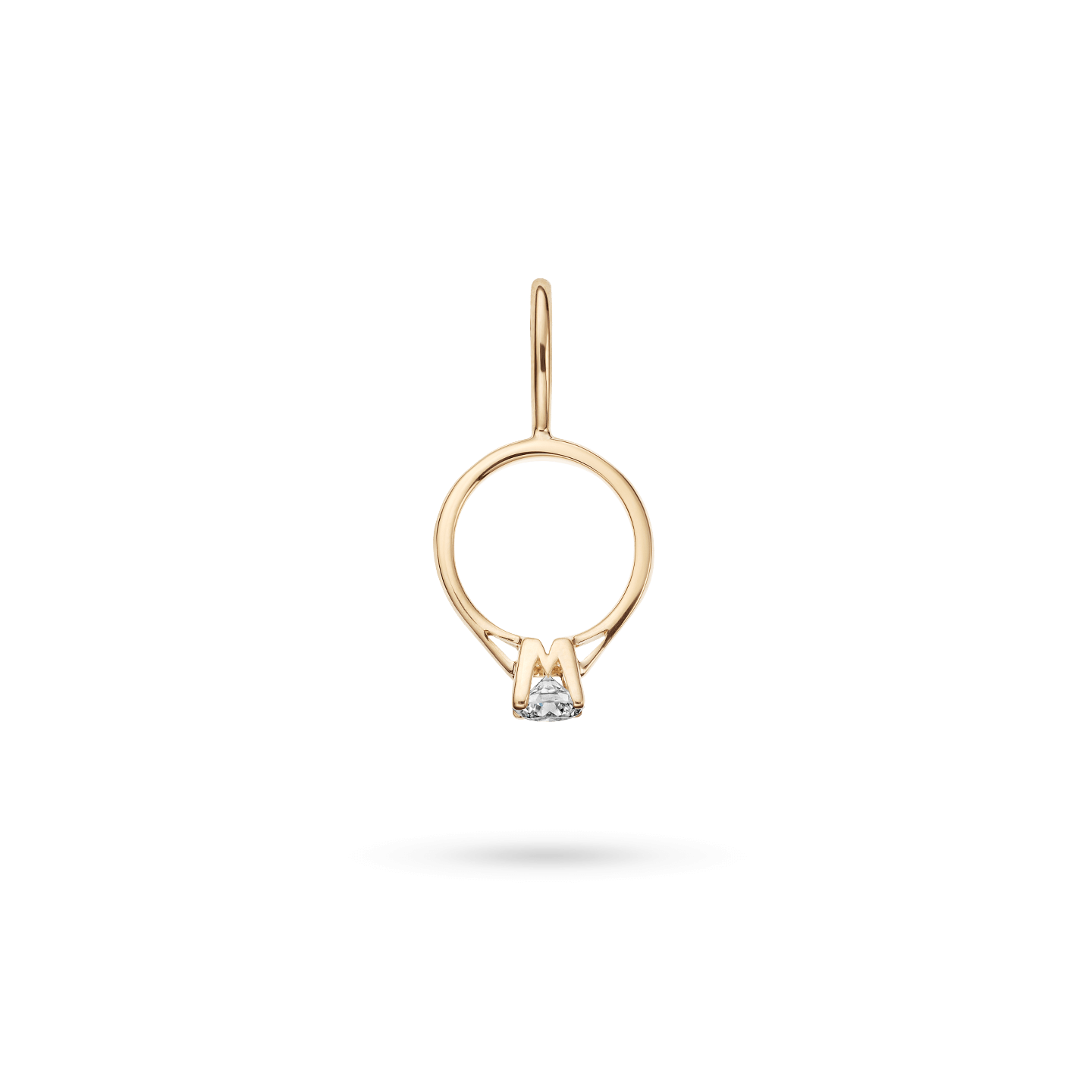 (直営店)Harry Winston ネックレス チャーム HWリング イエローゴールドチャーム|ハリー・ウィンストン