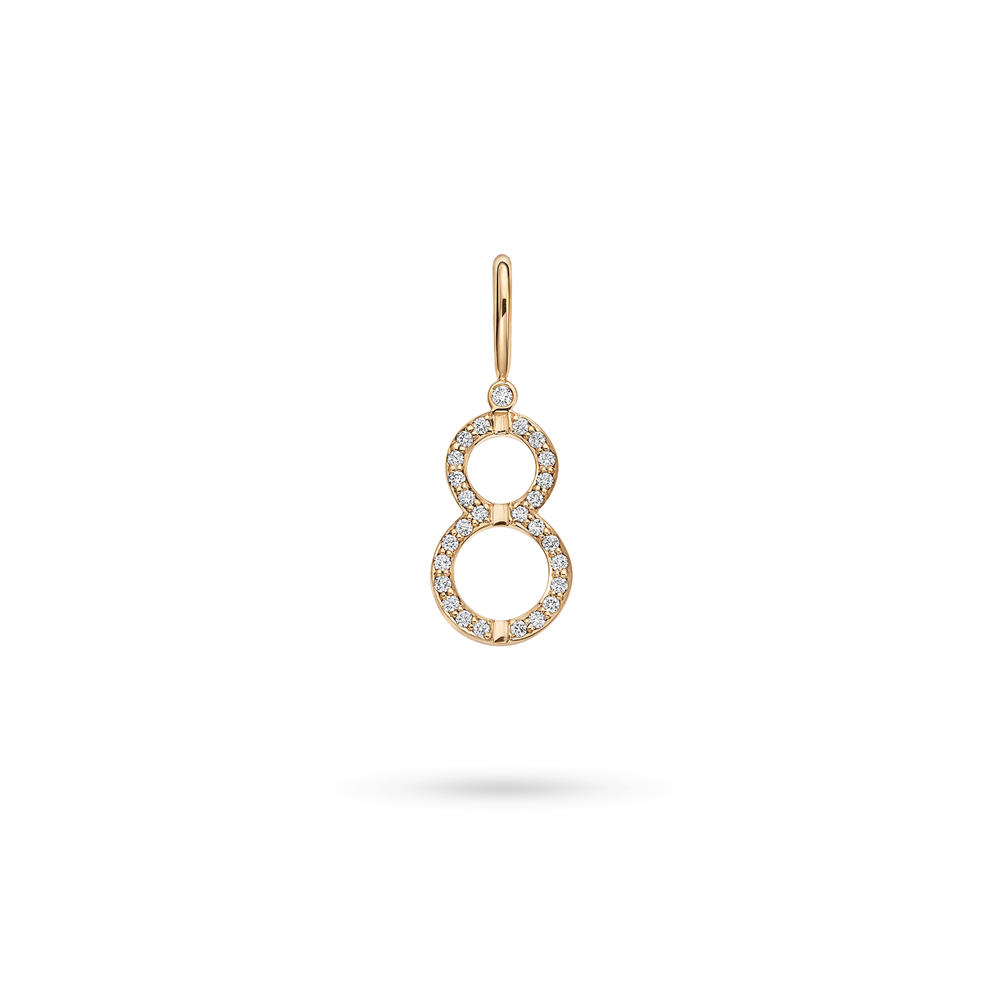 Harry Winston Lucky Eight Charm in Yellow Gold | Harry Winston