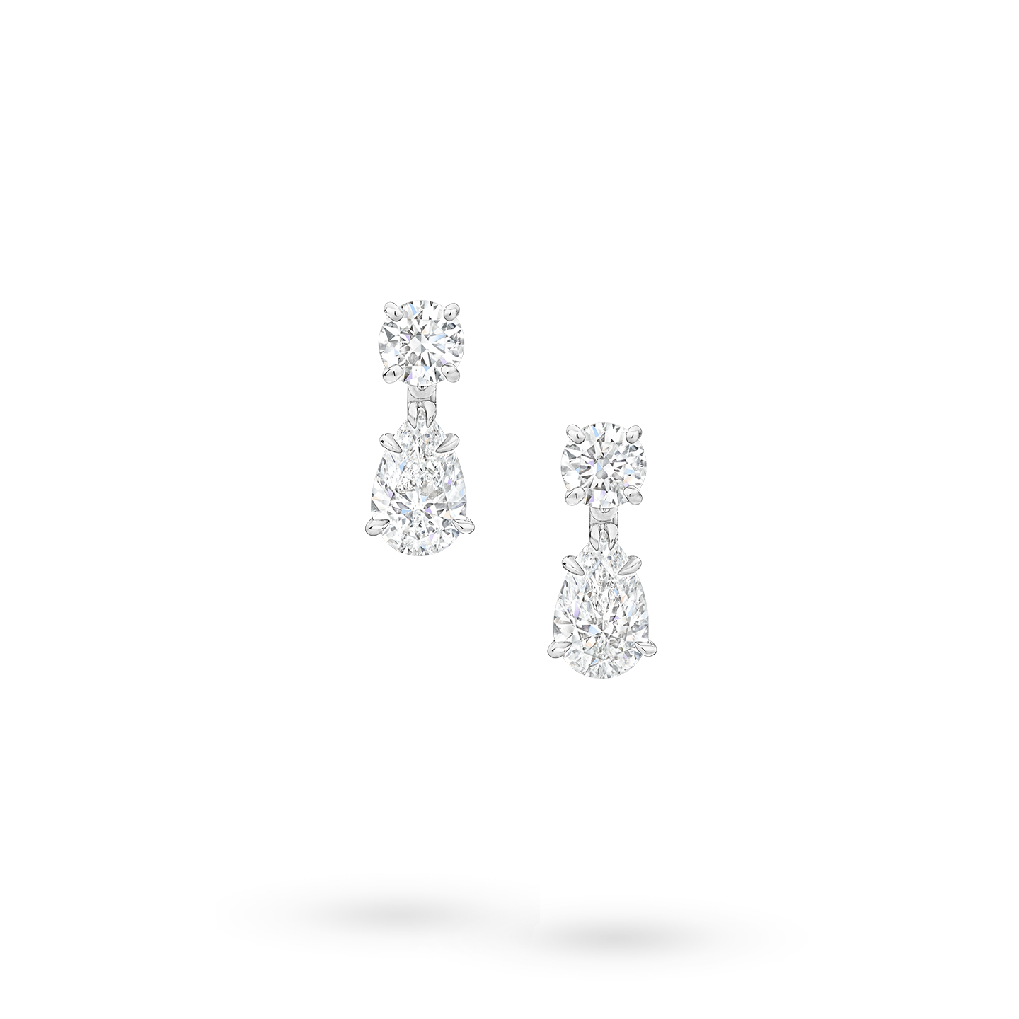ASOS DESIGN drop earrings with fine chain design in silver tone  ASOS