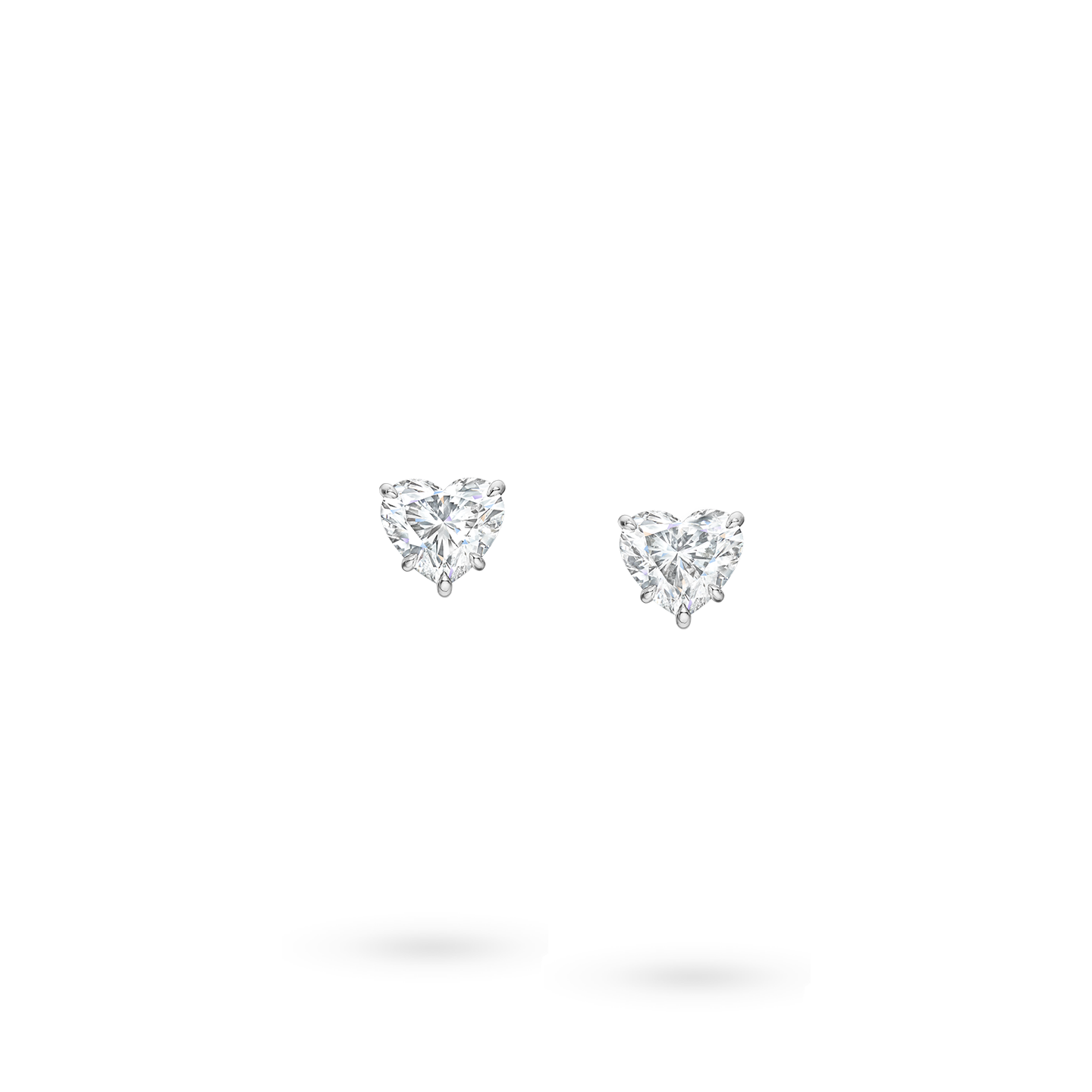Heart-Shaped Diamond Earstuds