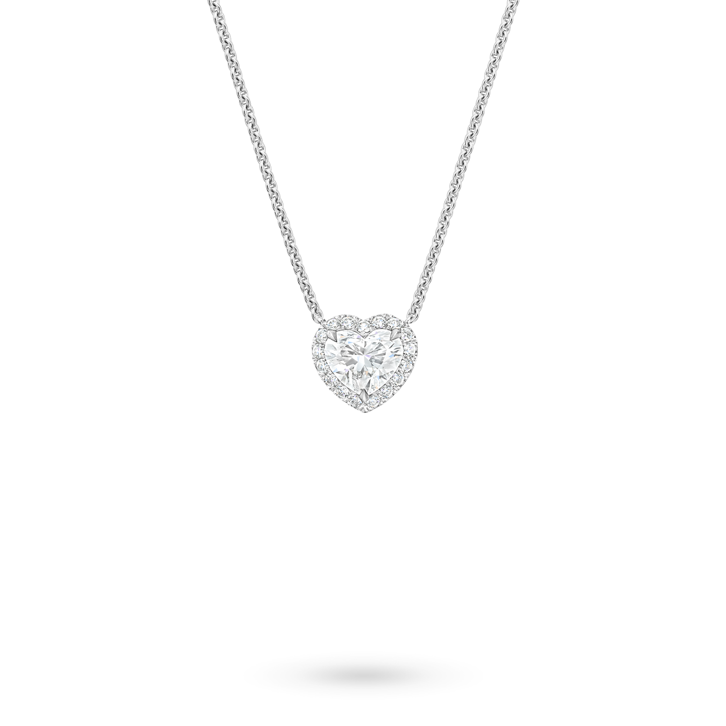 Heart-Shaped Diamond Micropavé Pendant