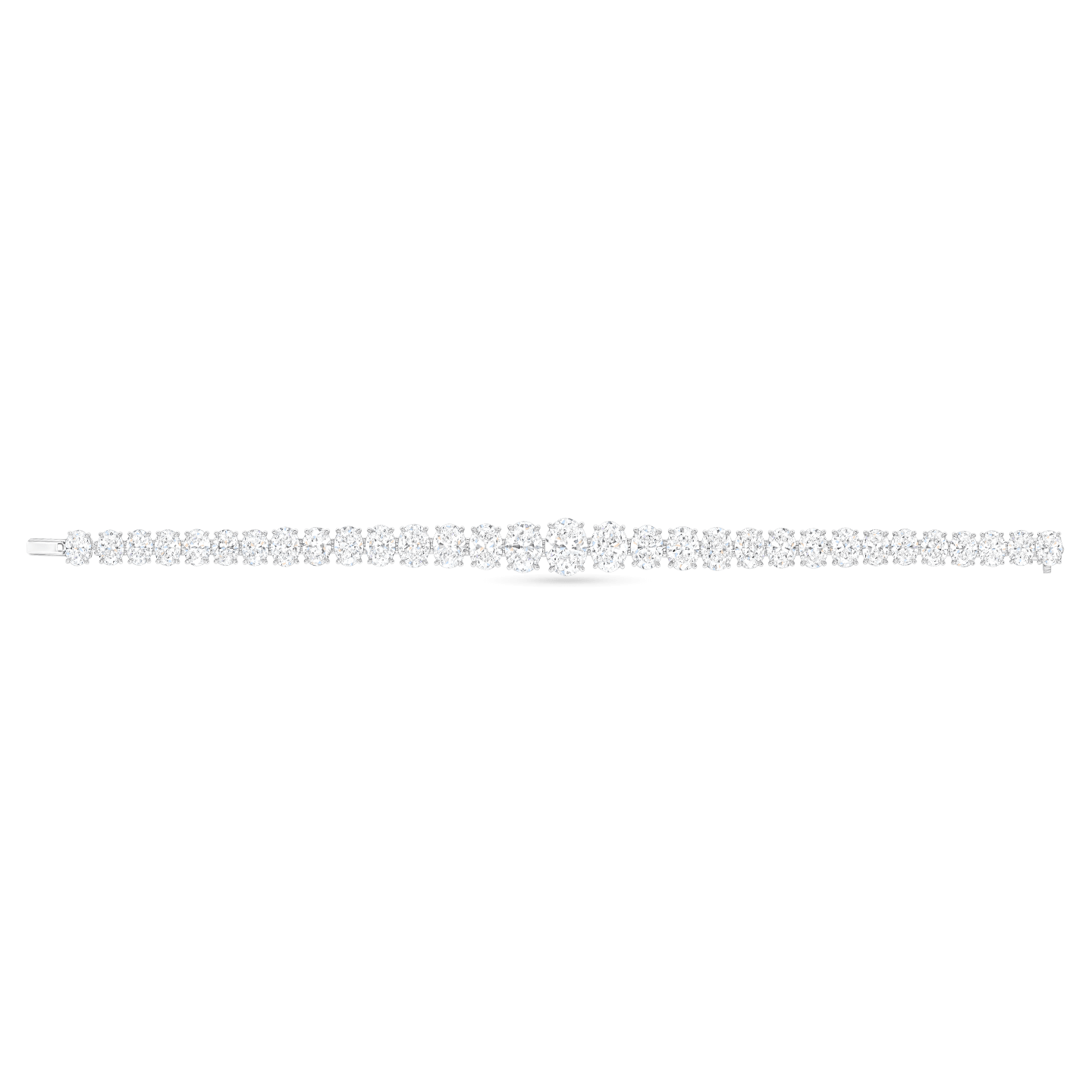 Vue complète de Bracelet de diamants ovales