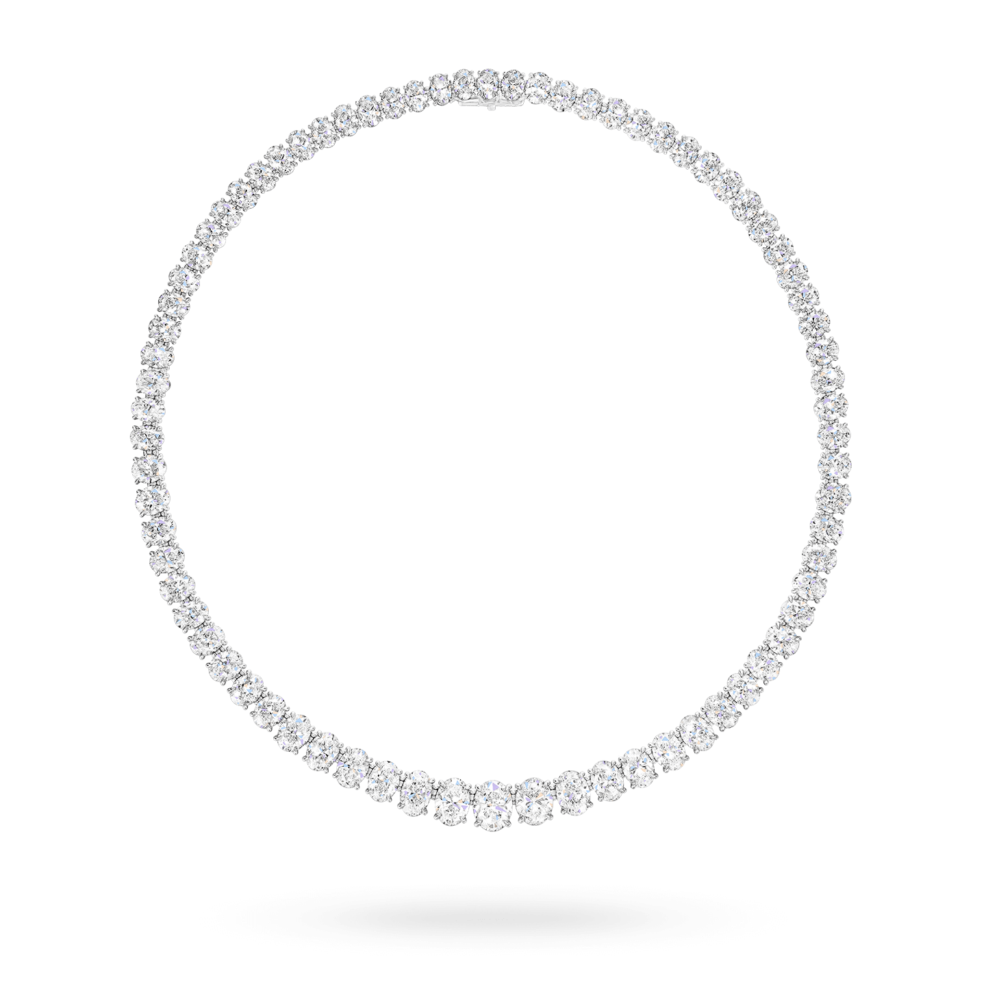Oval Diamond Necklace