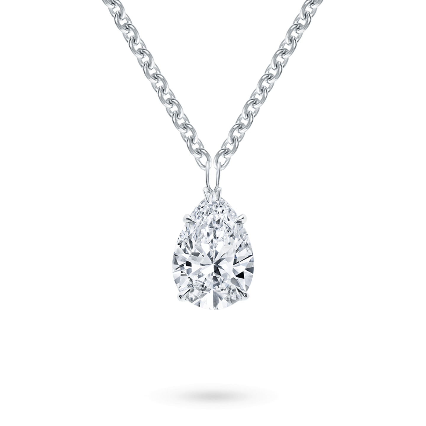 Pear shaped hotsell solitaire necklace