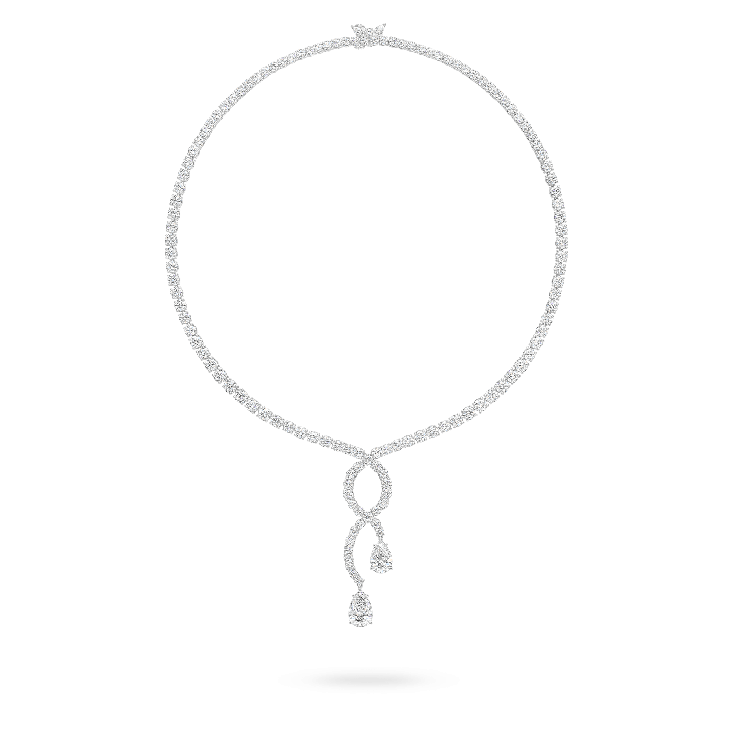 Round brilliant diamond necklace store
