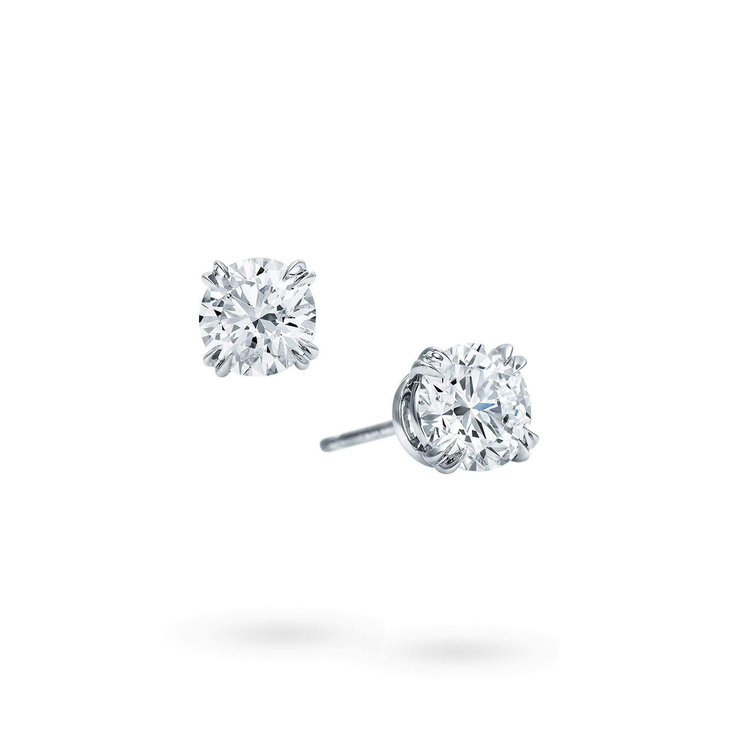 Round Brilliant Diamond Stud Earrings