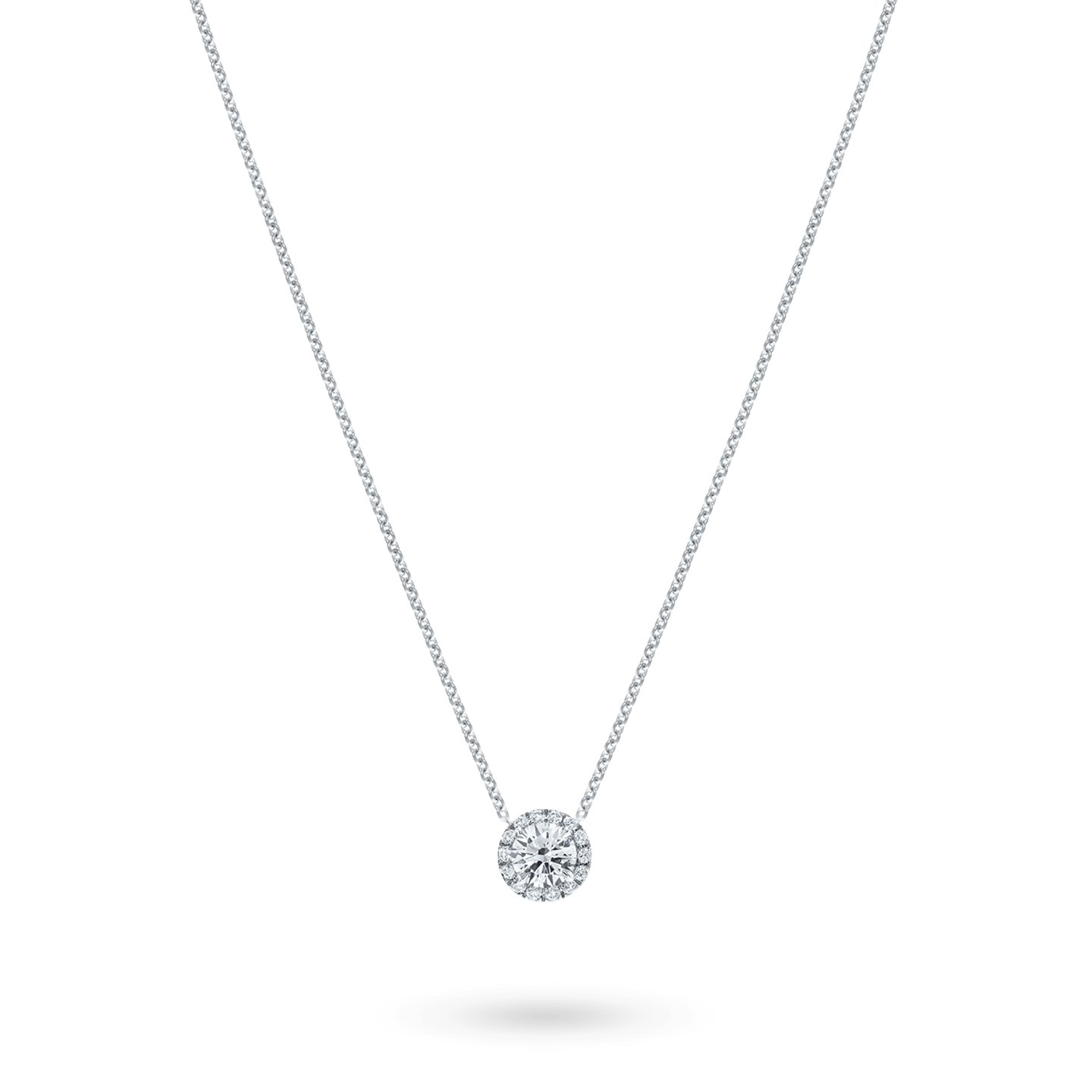 Round Brilliant Diamond Micropavé Pendant, Product Image 2
