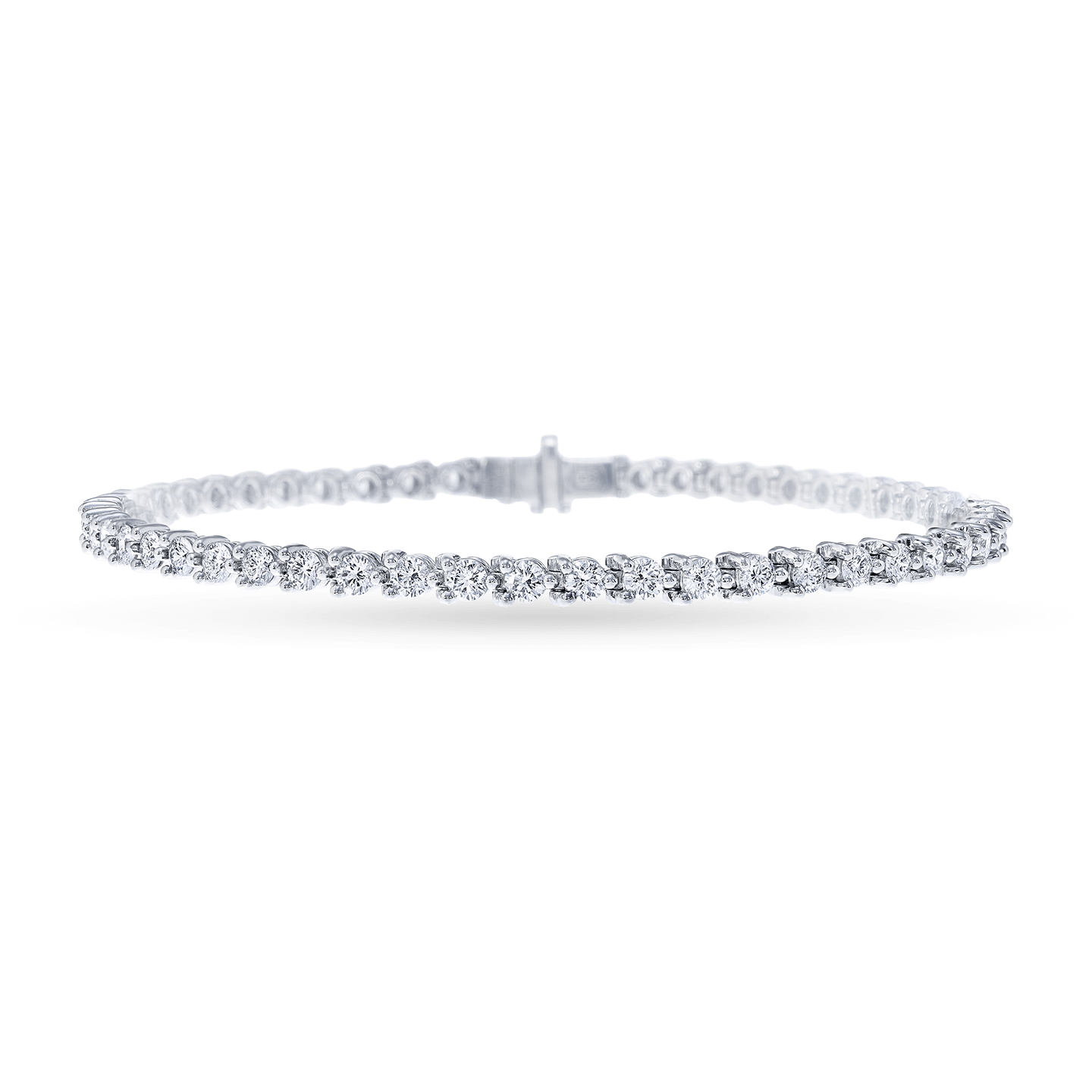Round Brilliant Diamond Tennis Bracelet, Product Image 1