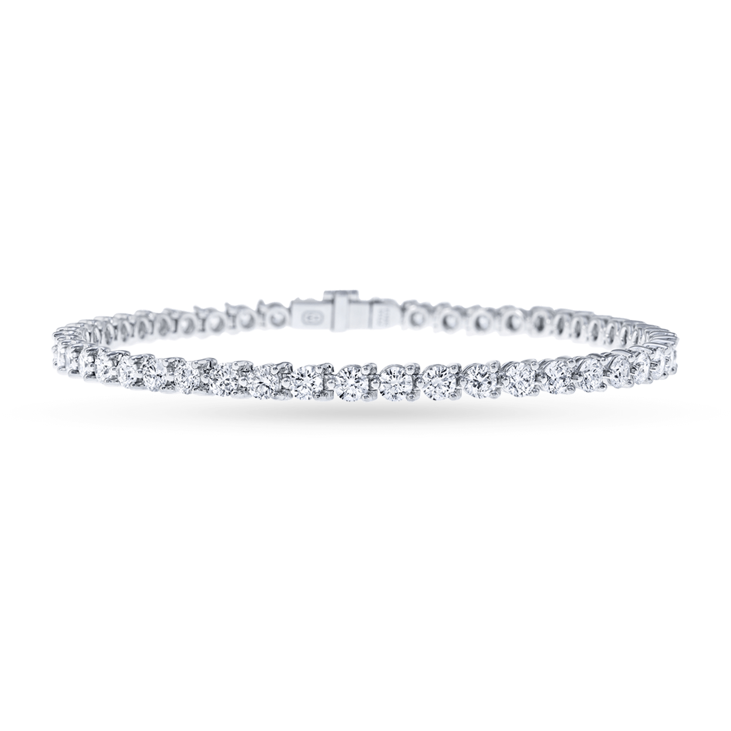 Round Brilliant Diamond Tennis Bracelet Harry Winston