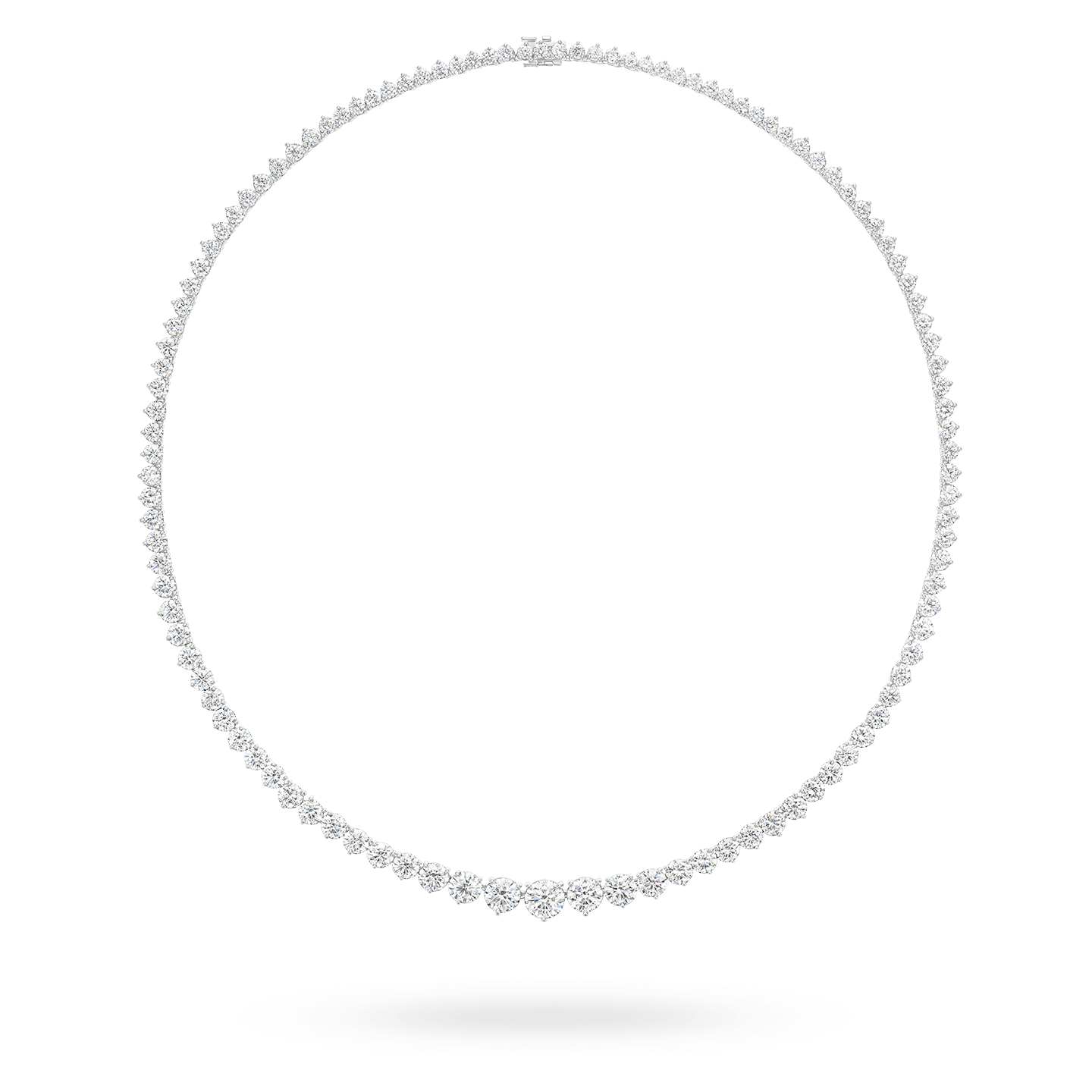 Round Brilliant Riviere Diamond Necklace Harry Winston