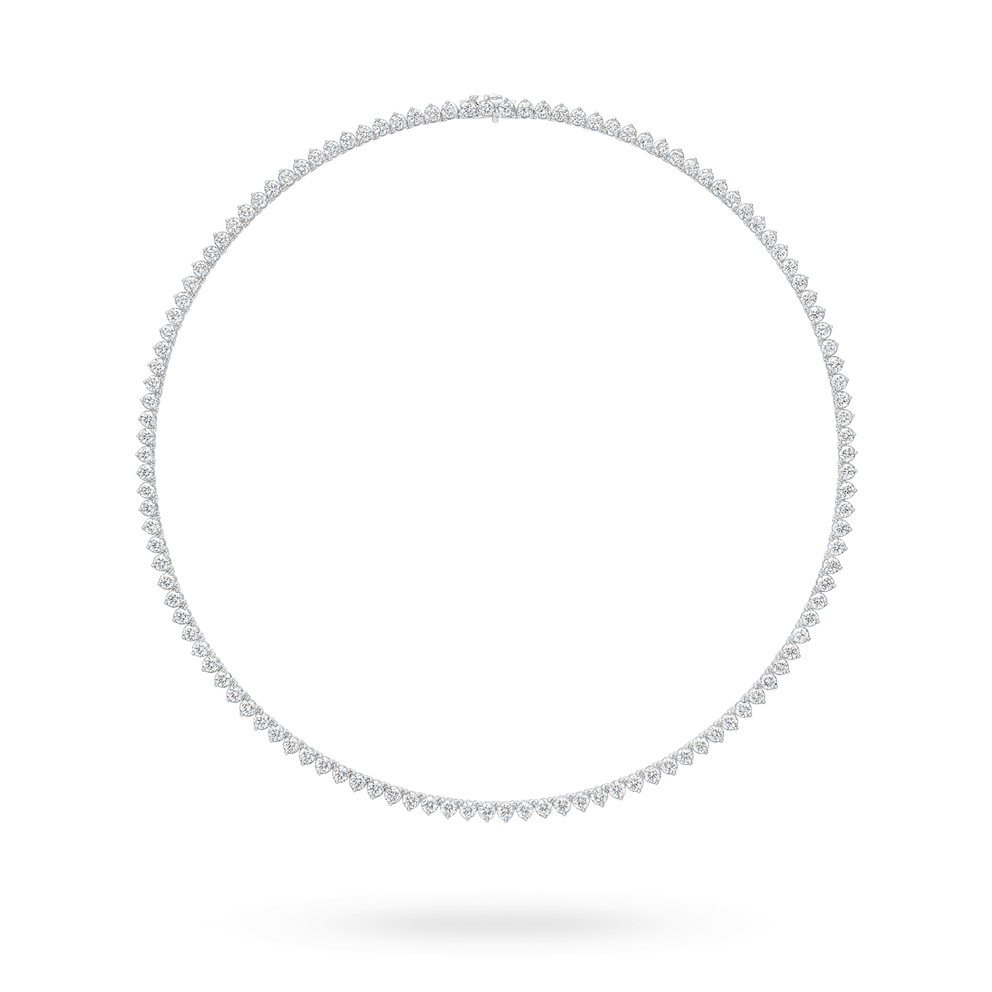 Round Brilliant Straightline Diamond Necklace, Product Image 1