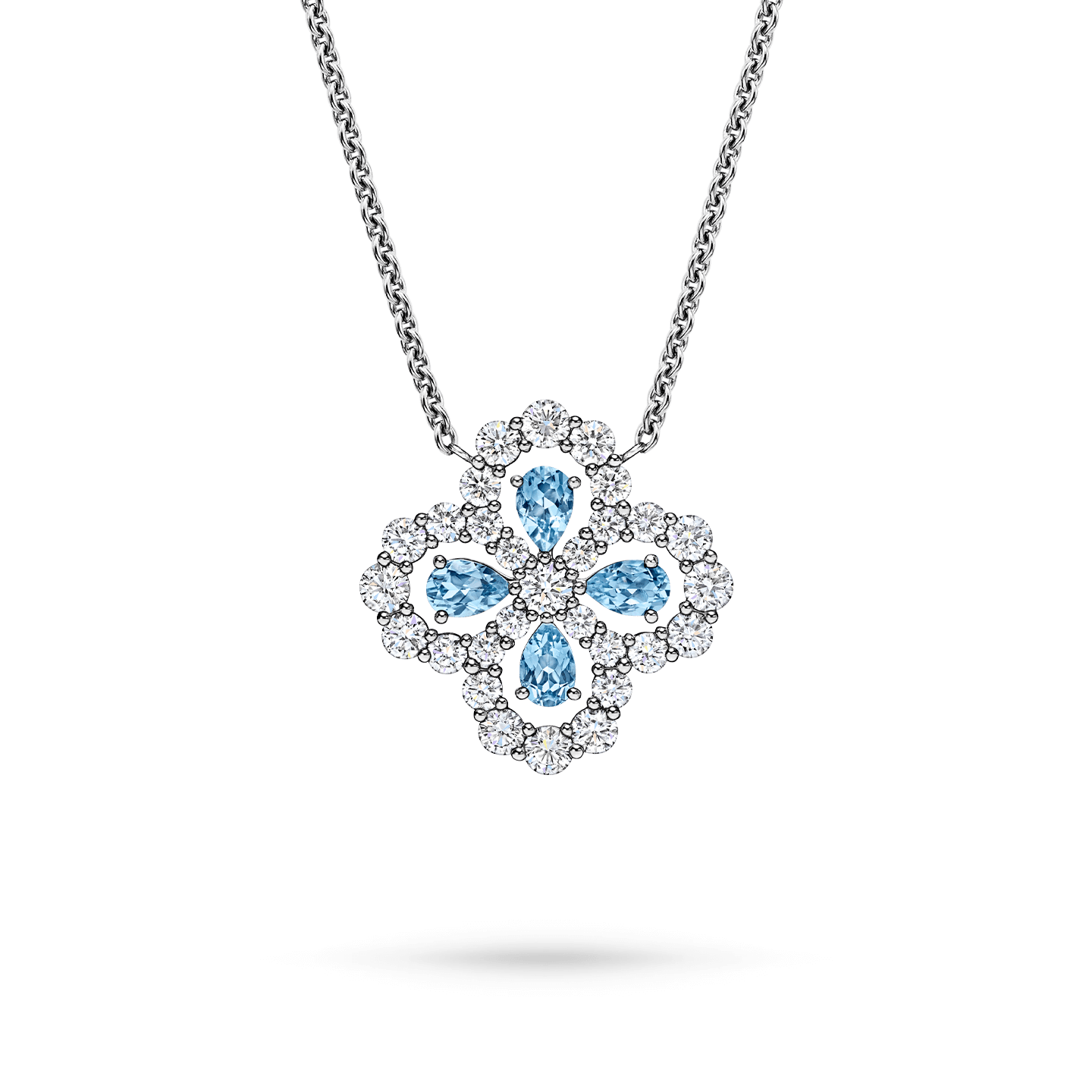 洋ナシシェイプオパールインフィニティループペンダント|プラチナ|彼女の為にジュエリーギフト並行輸入