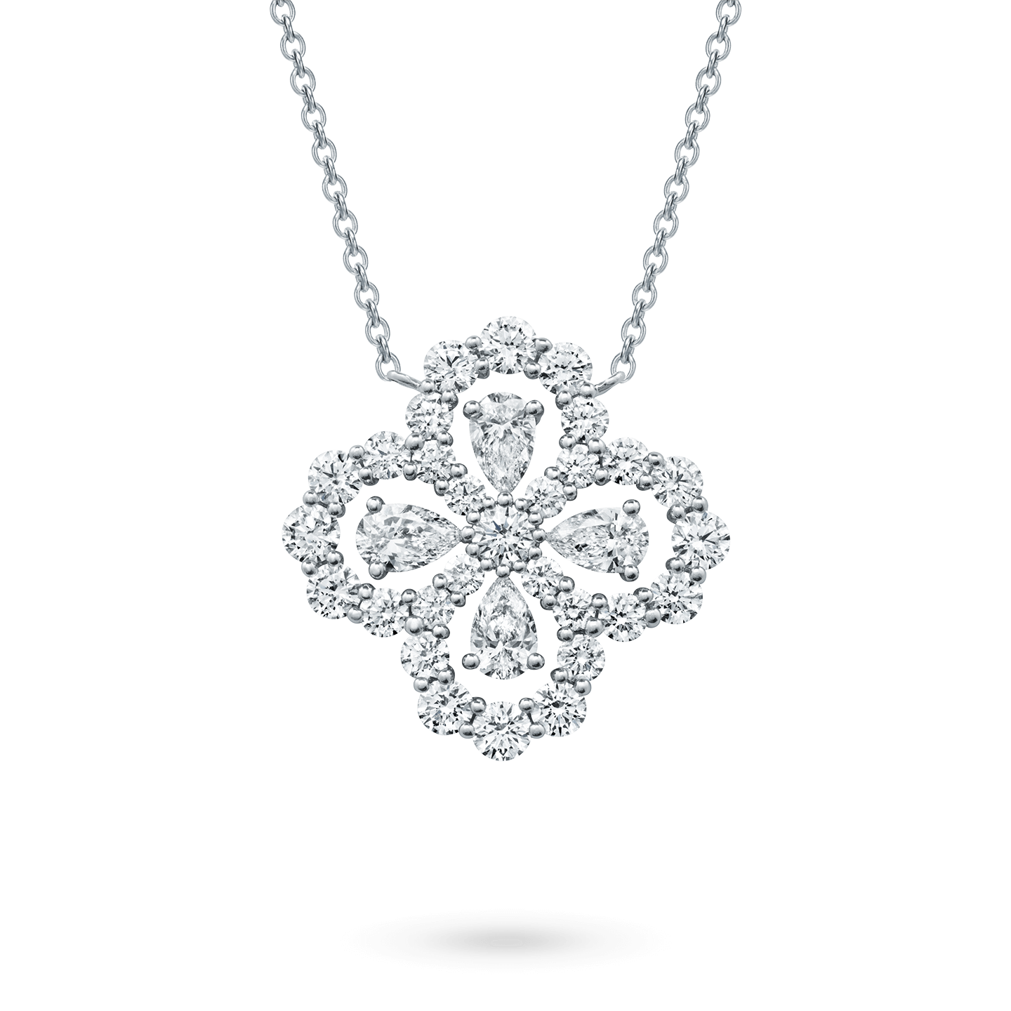 Winston Cluster Diamond Necklace | Harry Winston