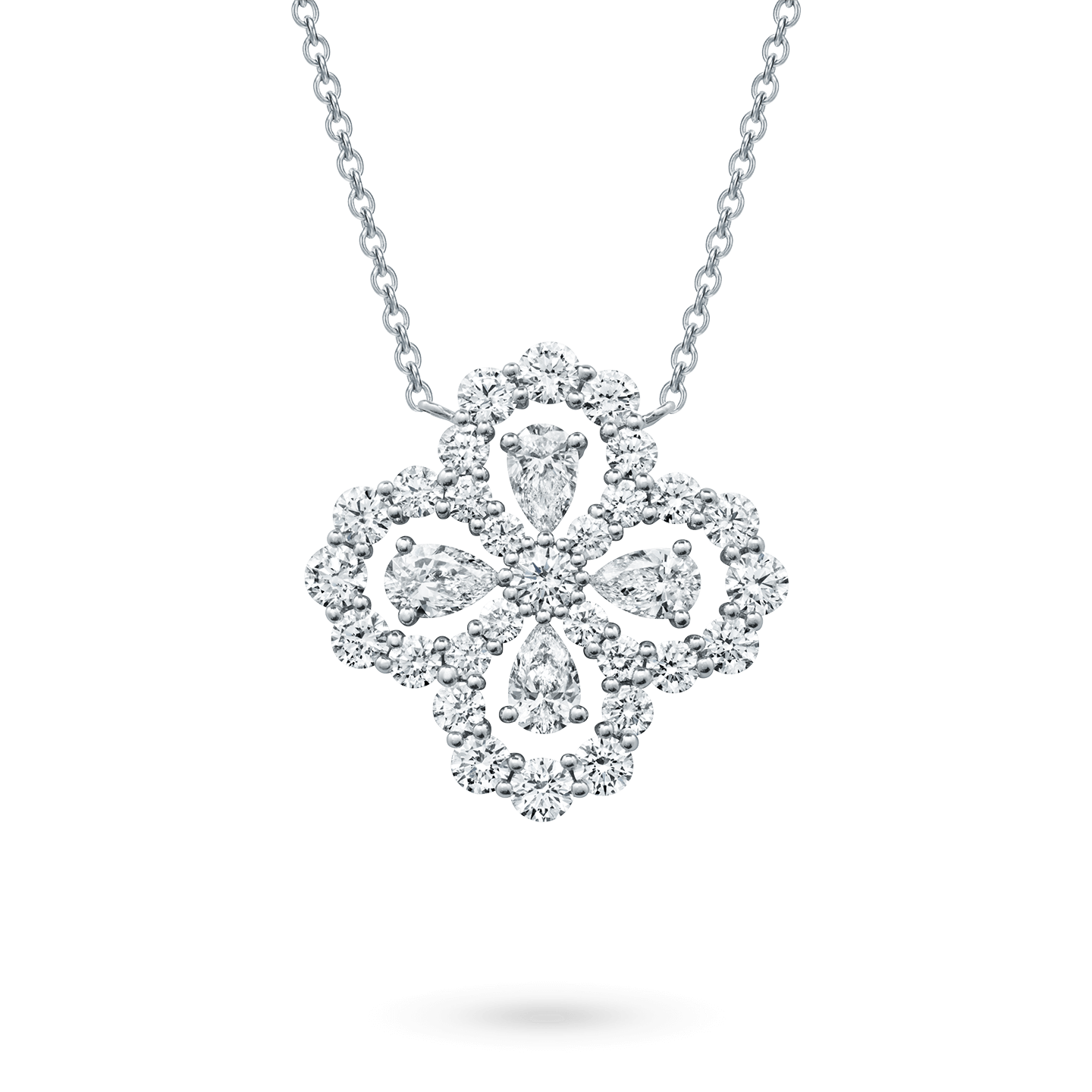 Diamond Loop Full Motif Diamond Pendant Harry Winston