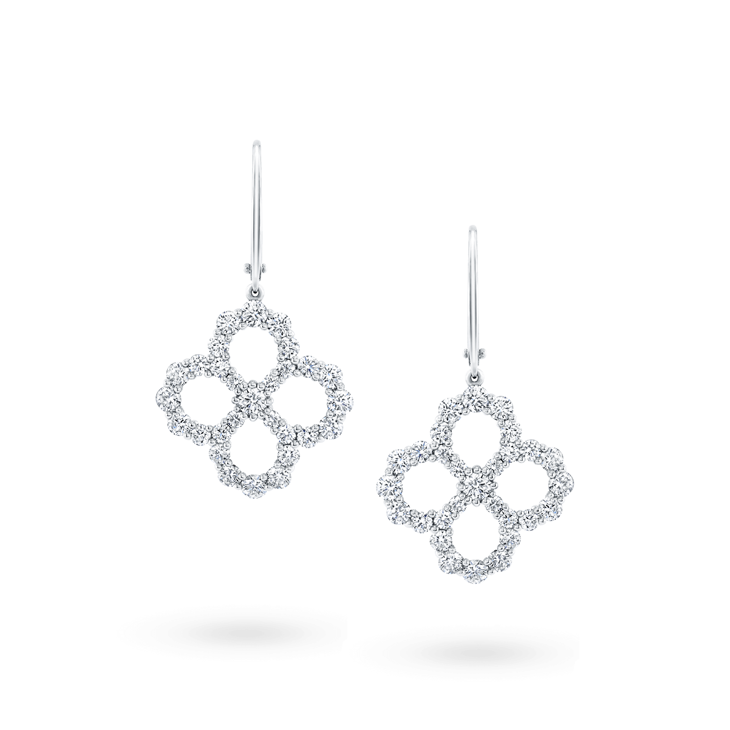 Diamond Loop系列鑽石耳環正面視圖