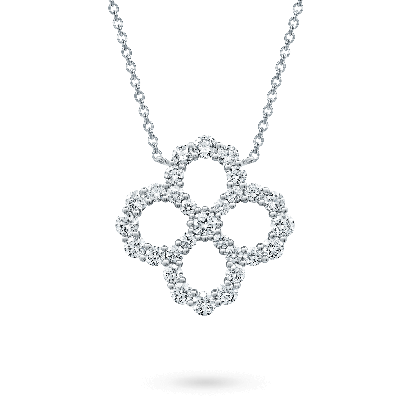 Pendentif Diamond Loop en diamant sur une chaîne