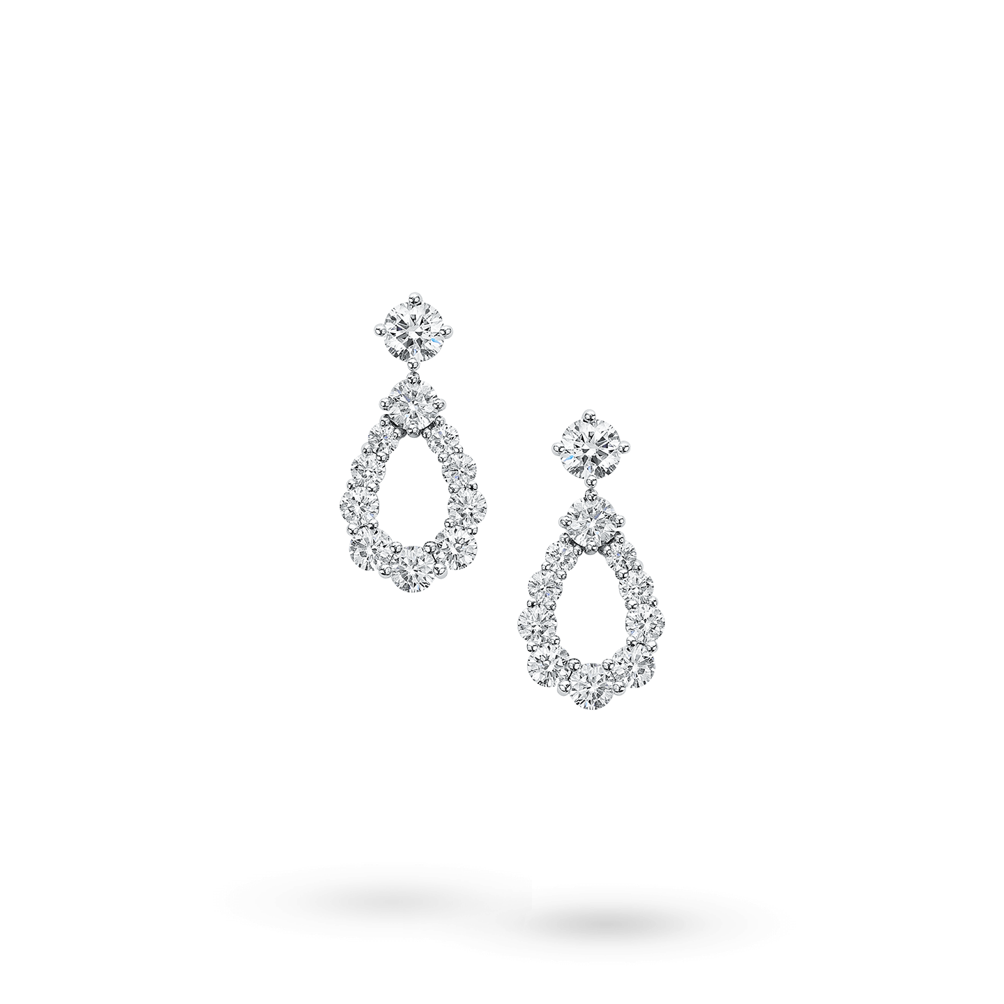 Diamond Loop Small Diamond Earrings, Product Image 1