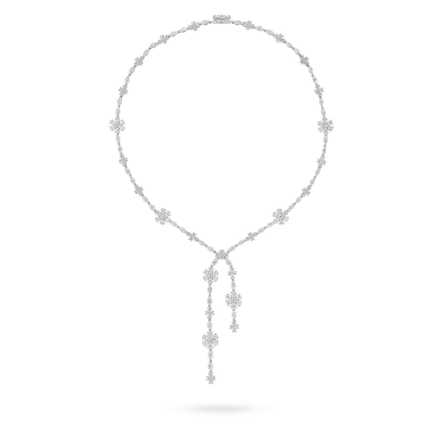 Forget-Me-Not Lariat Diamond Necklace, Product Image 1