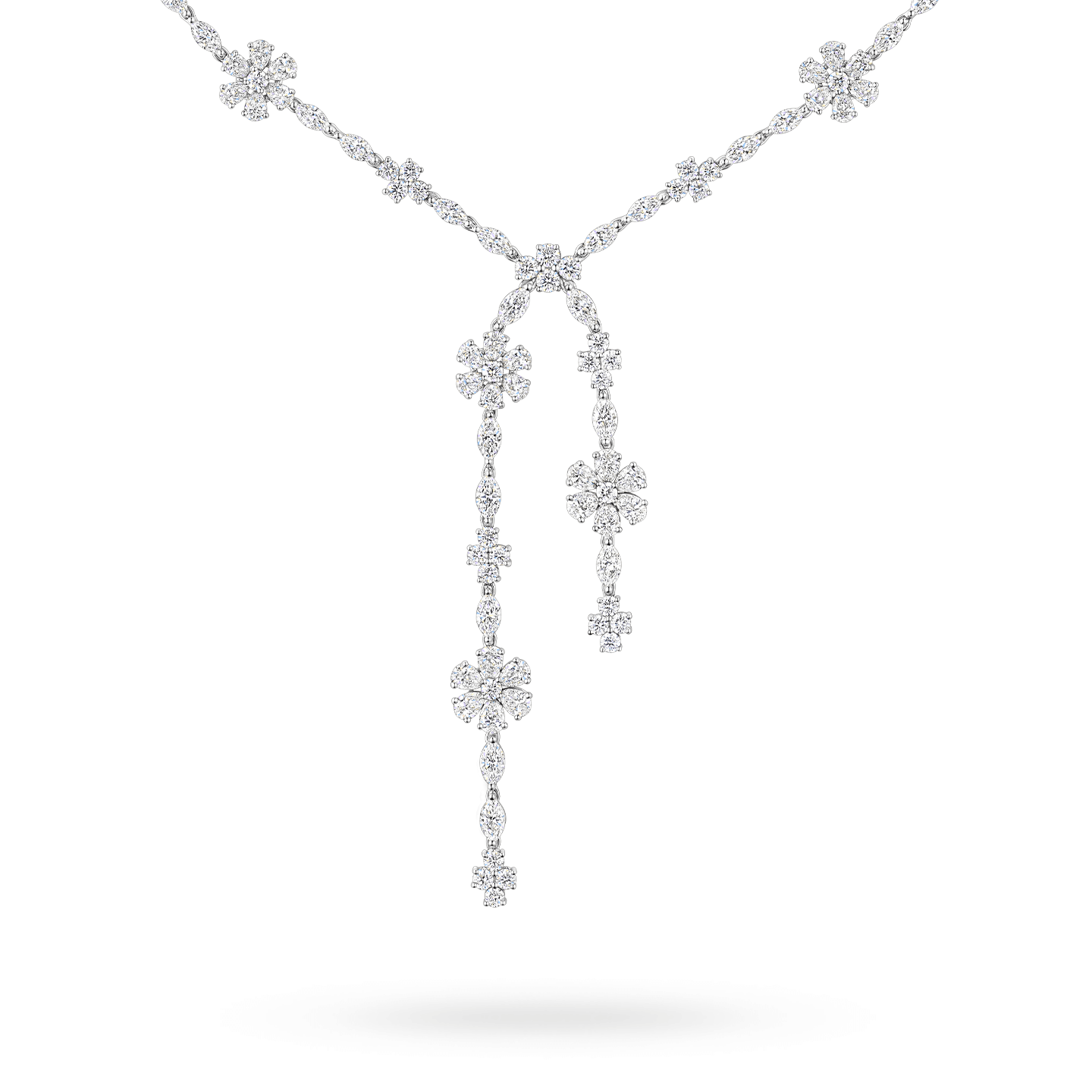 Forget-Me-Not Lariat Diamond Necklace, Product Image 2