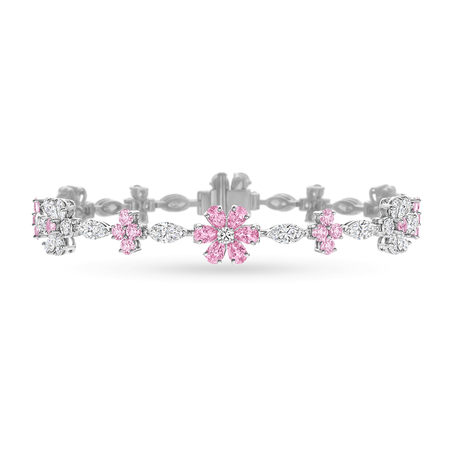 Diamond Loop Full Motif Diamond Bracelet | Harry Winston