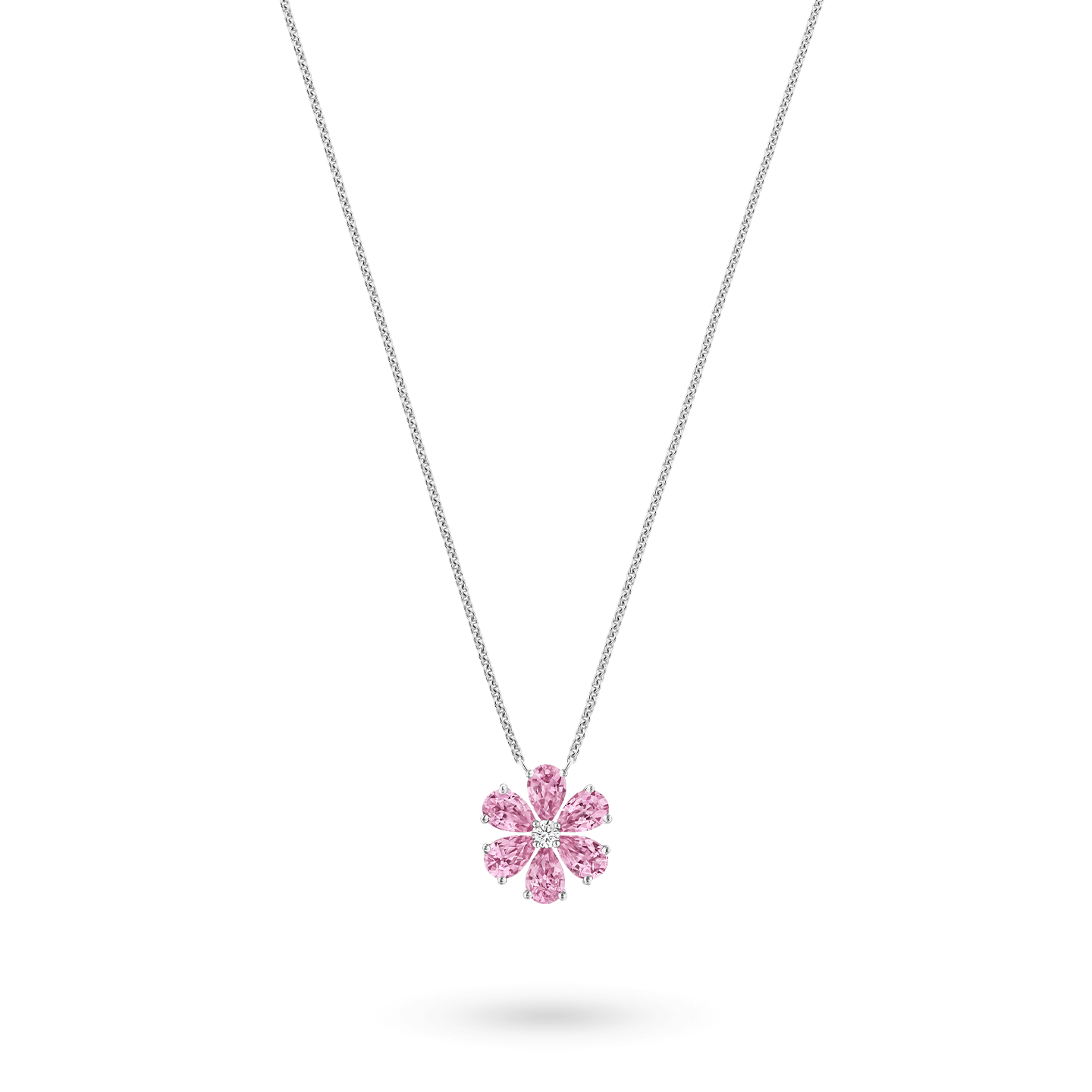 pink sapphire necklace price