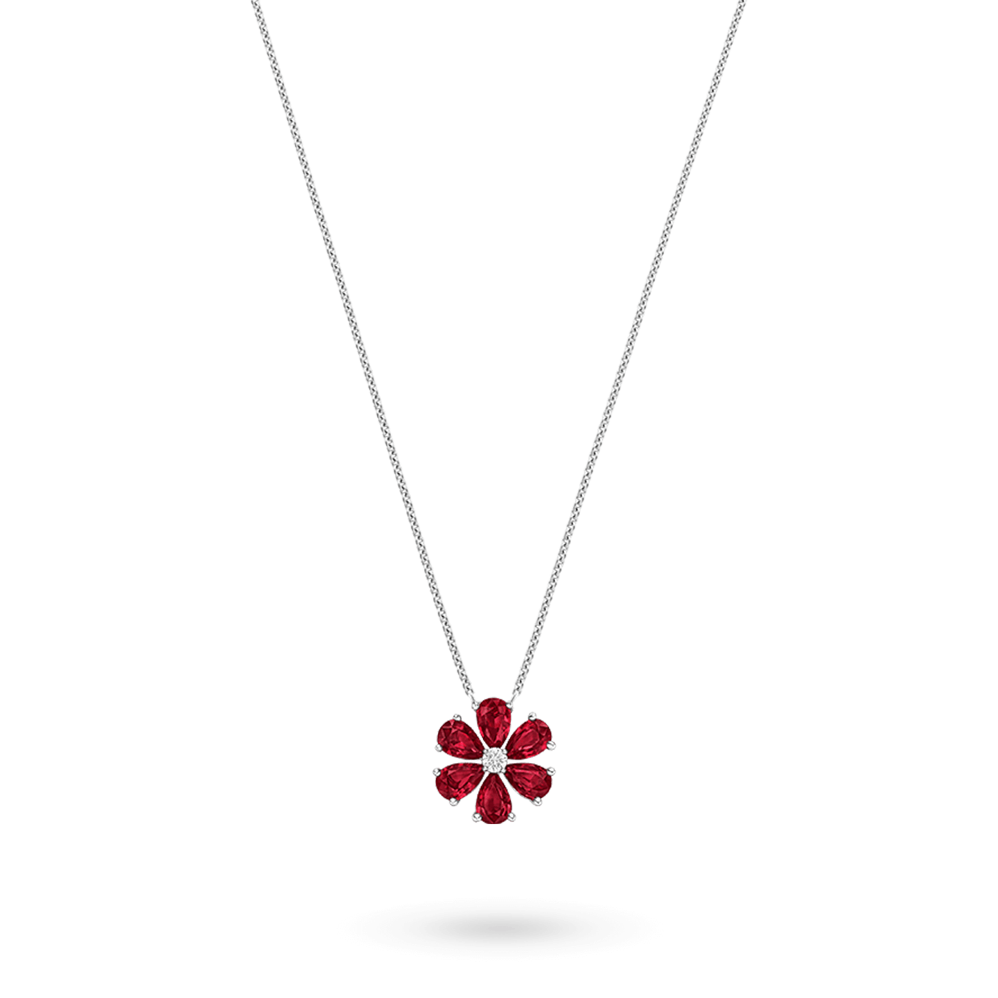 Forget-Me-Not Ruby and Diamond Pendant, Product Image 2