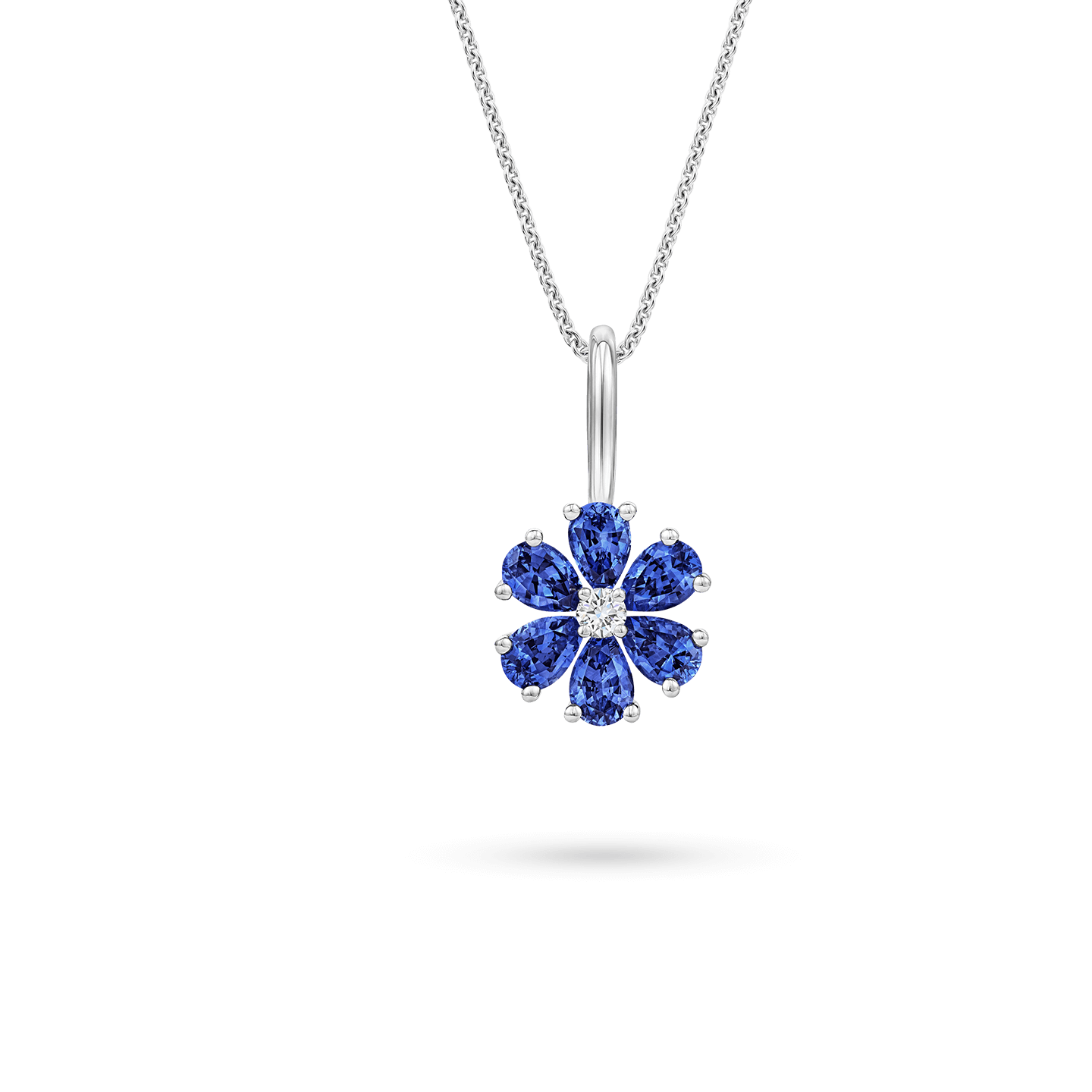 Forget-Me-Not Sapphire and Diamond Charm, Product Image 2