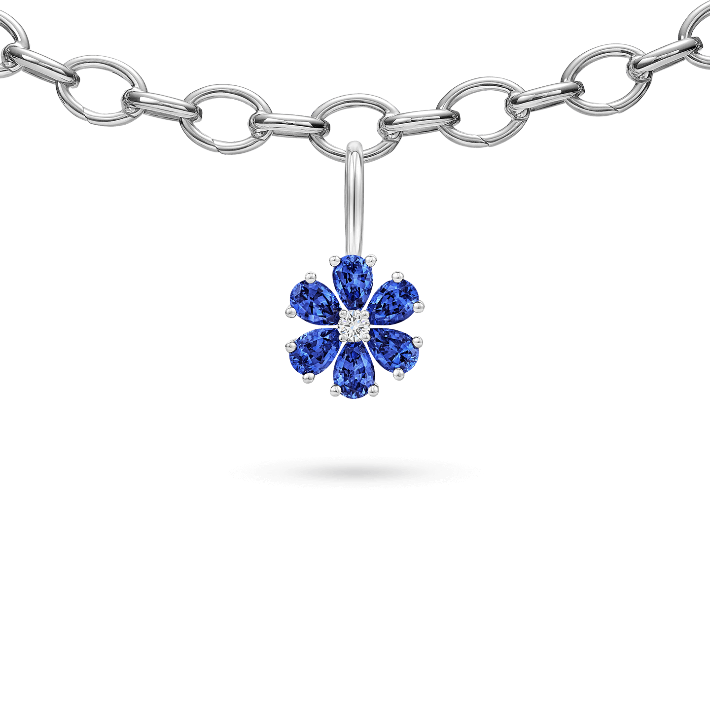Forget-Me-Not Sapphire and Diamond Charm, Product Image 3