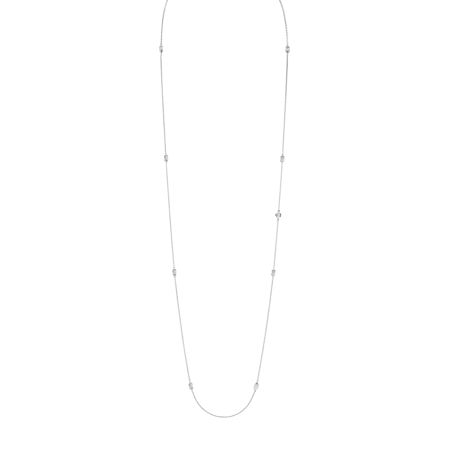 HW Logo White Gold Diamond Sautoir, Product Image 3