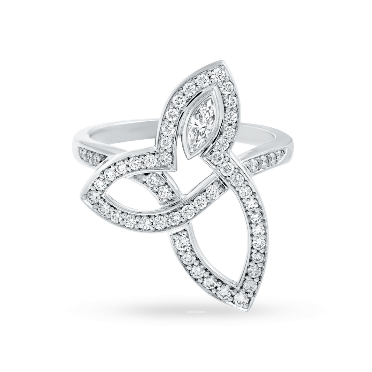 Lily Cluster Diamond Ring in Platinum, Product Image 1