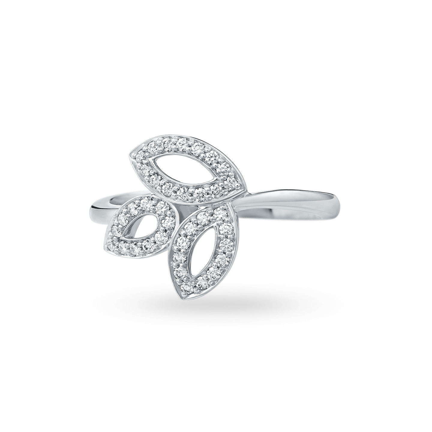 Lily Cluster Diamond Ring in Platinum, Product Image 2