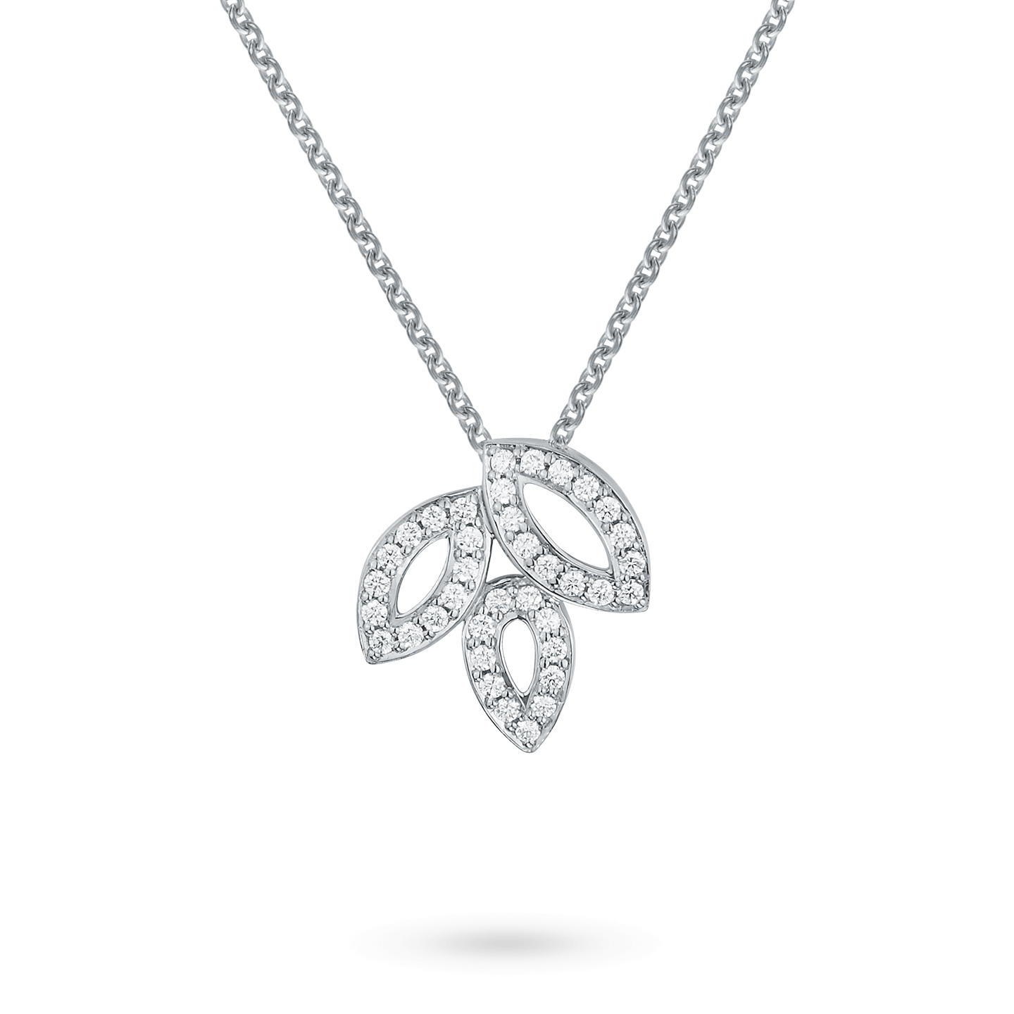 Lily Cluster Small Diamond Pendant in Platinum, Product Image 1
