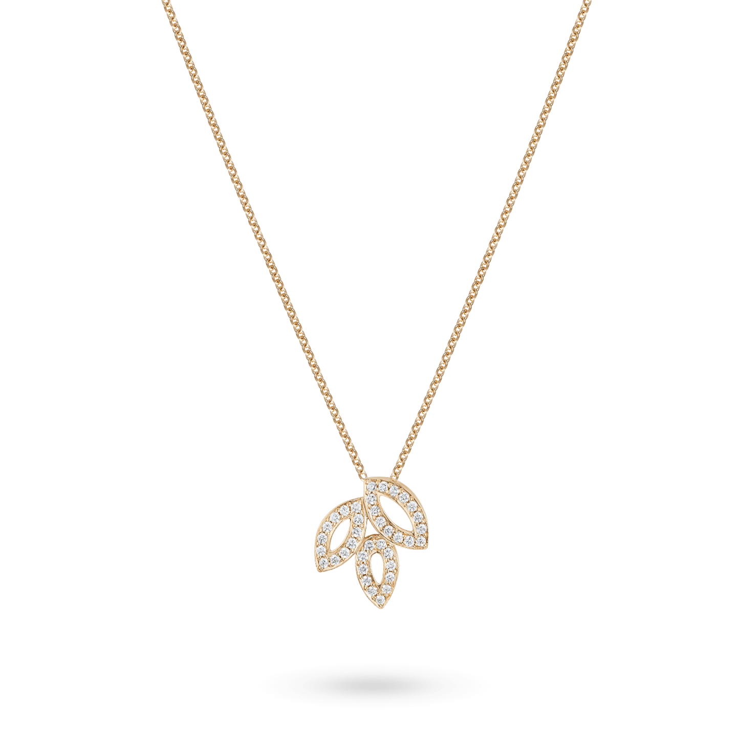 Lily Cluster Small Diamond Pendant in Yellow Gold Harry Winston