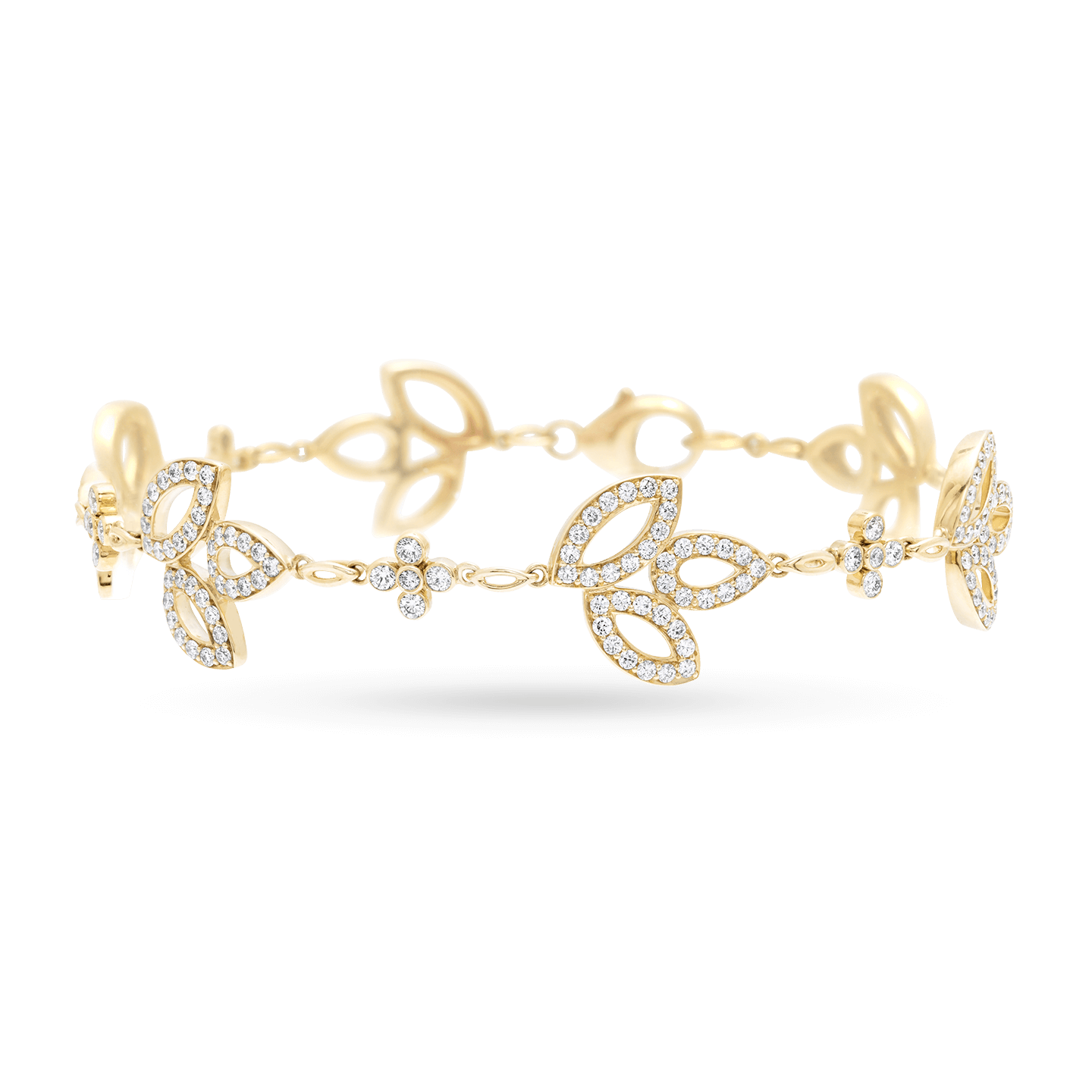 Lily Cluster Diamond Bracelet in Yellow Gold Harry Winston