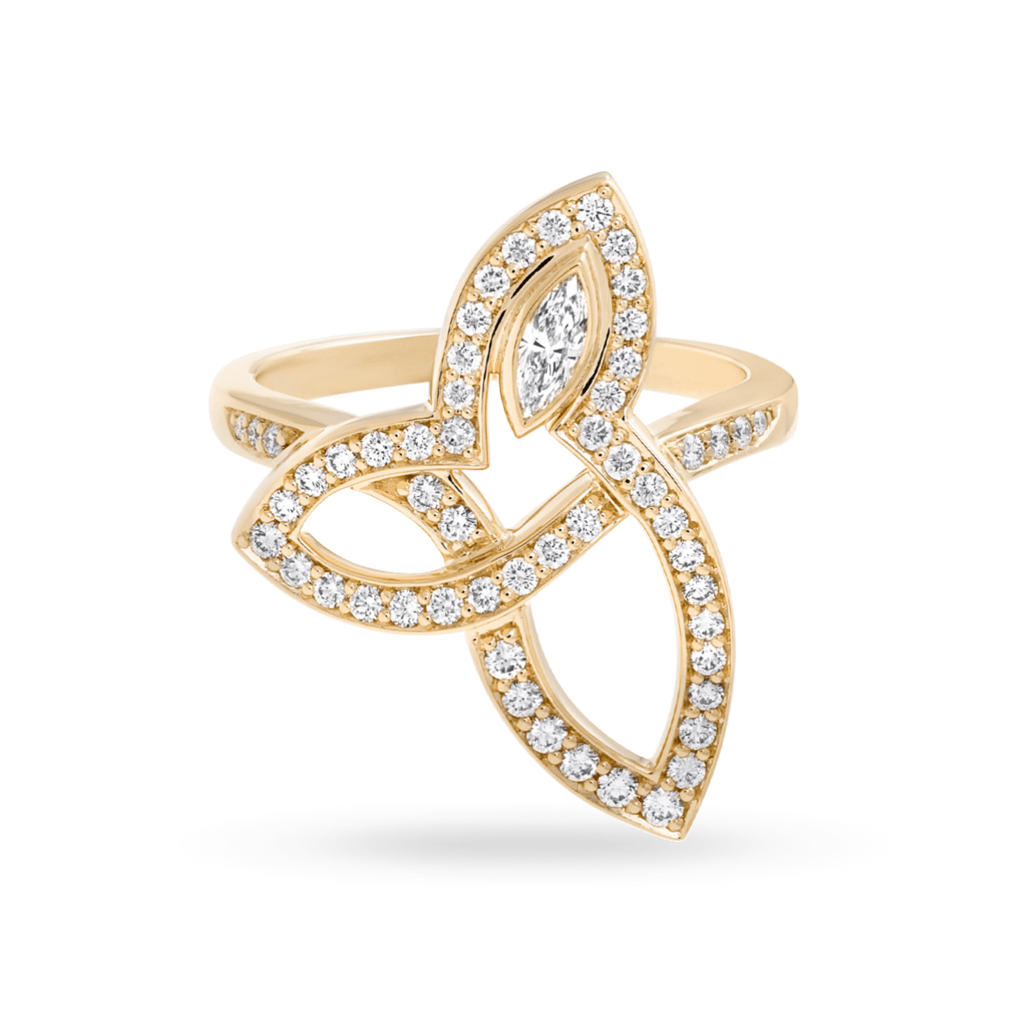 Lily Cluster Diamond Ring in Yellow Gold, Product Image 1