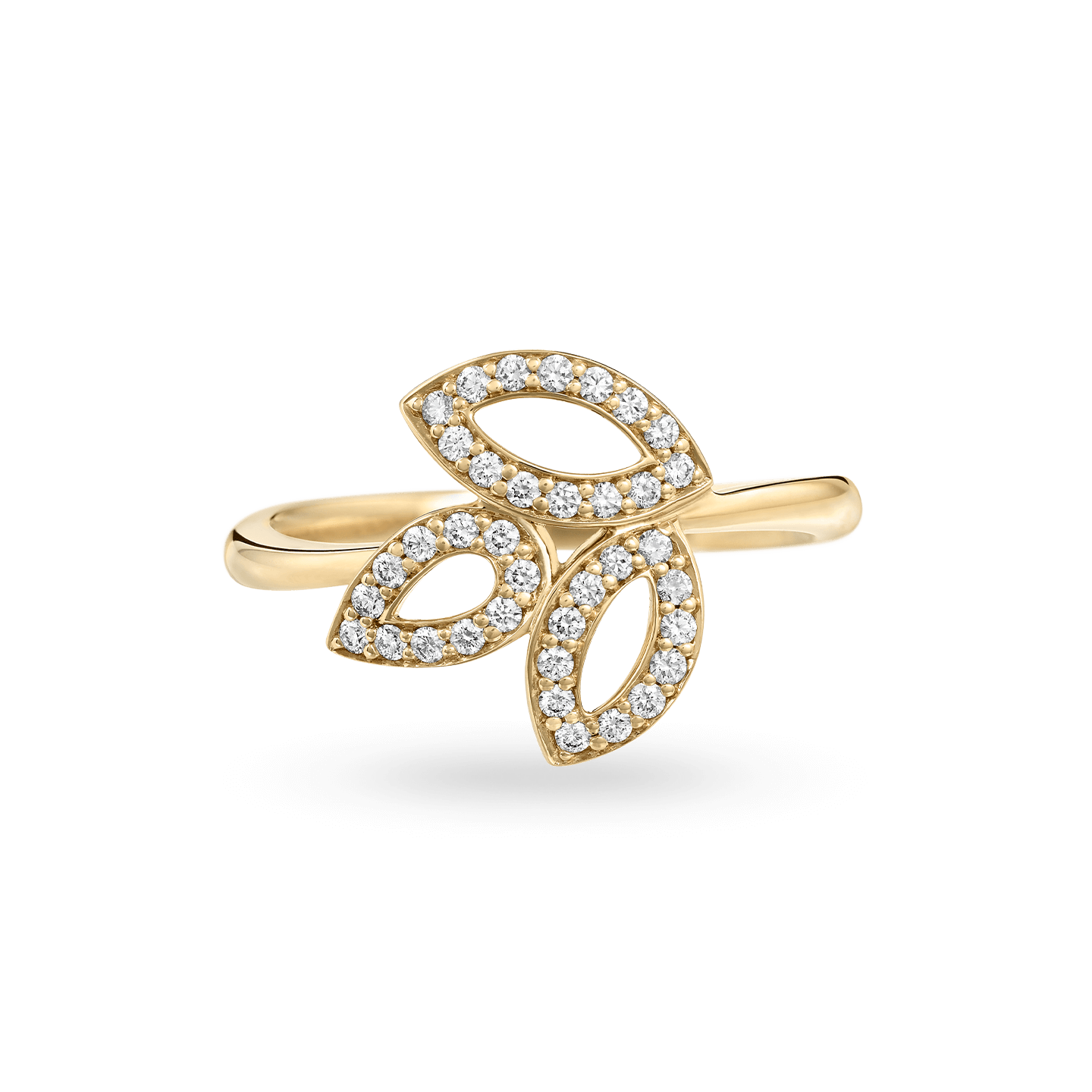 Lily Cluster Diamond Ring in Yellow Gold, Product Image 1