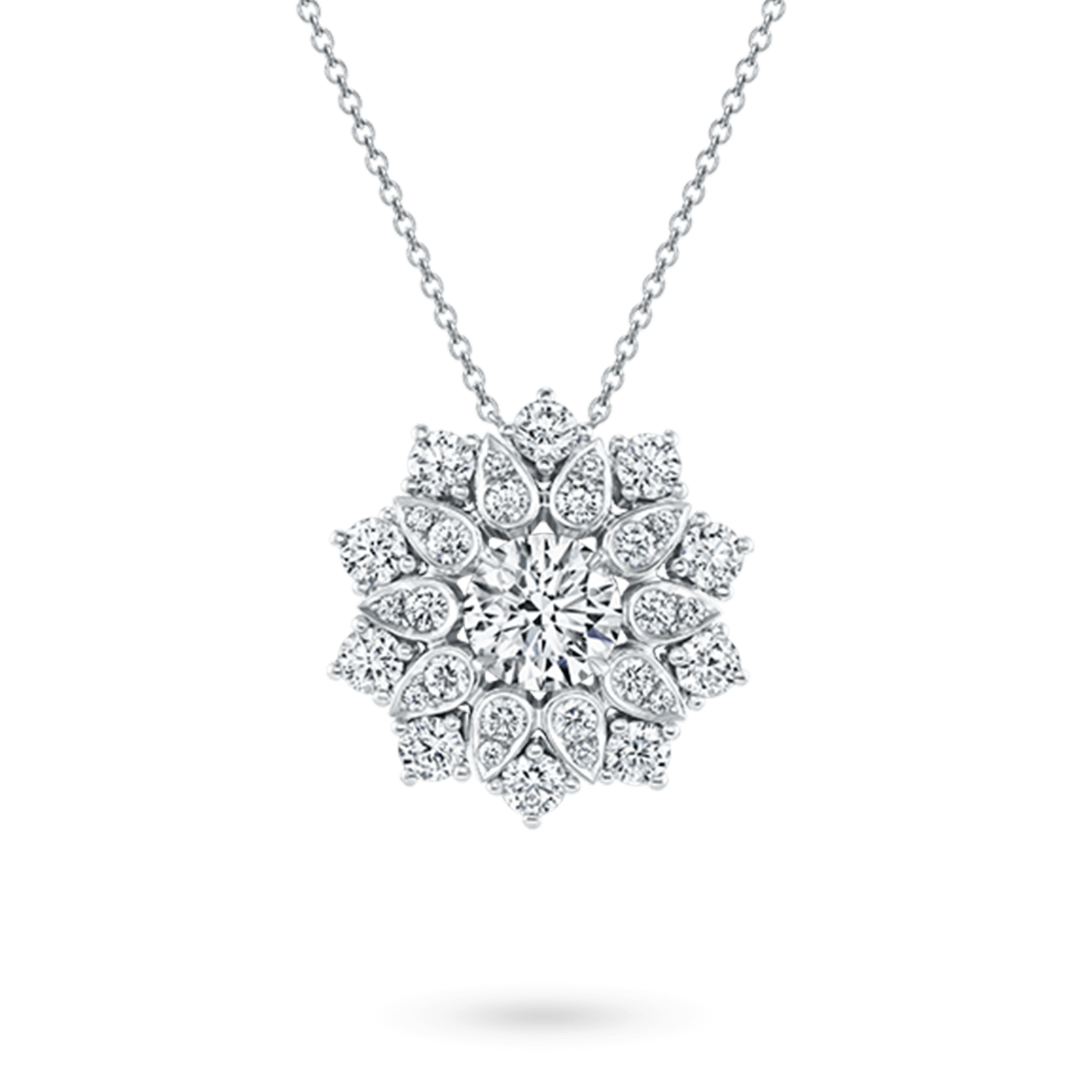 Diamond cluster pendant necklace store