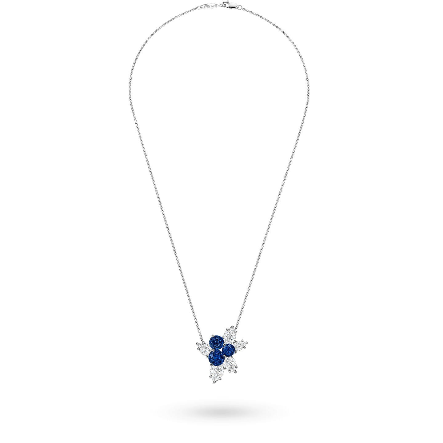Berry Cluster Sapphire and Diamond Pendant, Product Image 2