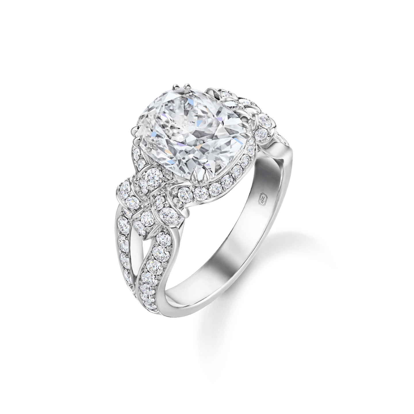 Shop Nina Elle Jewels for cushion cut 3ct harry winston style diamond  engagement ring and band wedding set