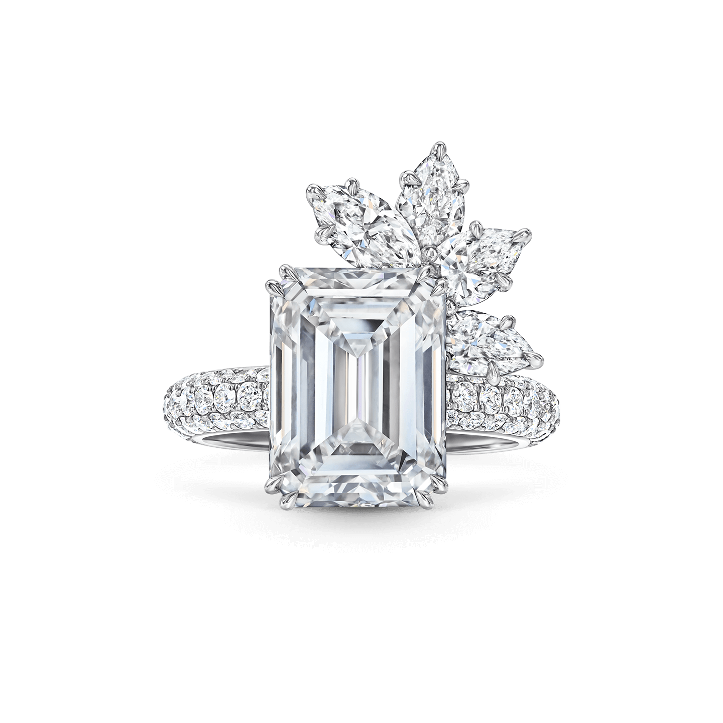 Harry winston emerald cut diamond ring clearance