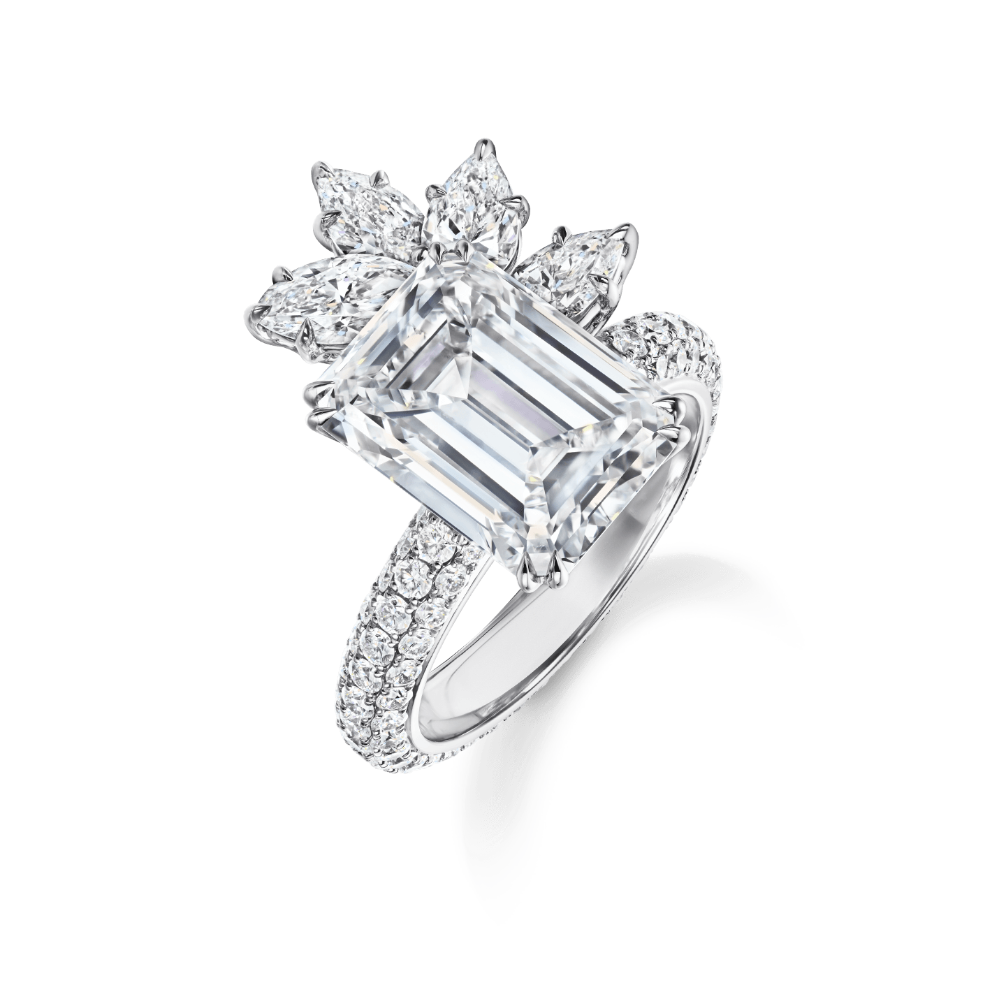 1.01ct Emerald Cut Diamond Daphne Ring – Laurie Fleming Jewellery