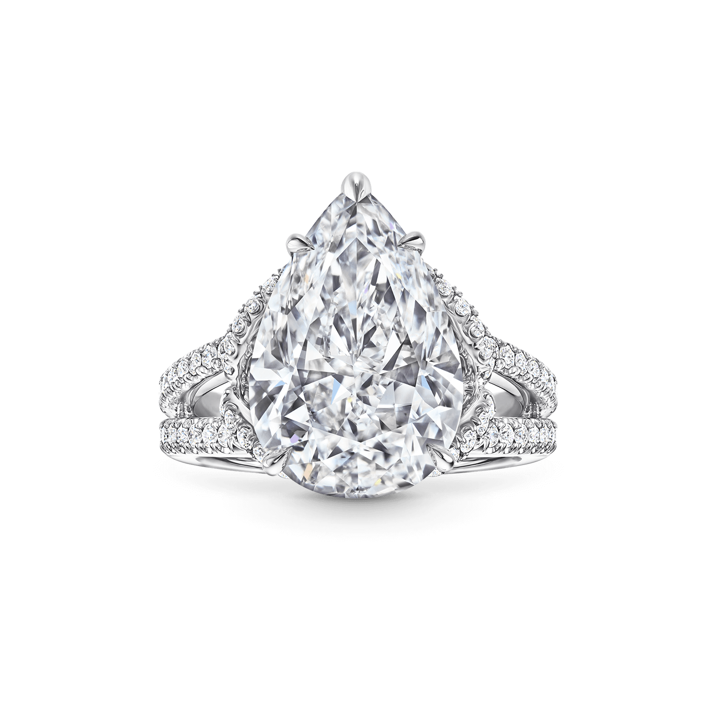 Pear Shaped Diamond Engagement Ring Harry Winston