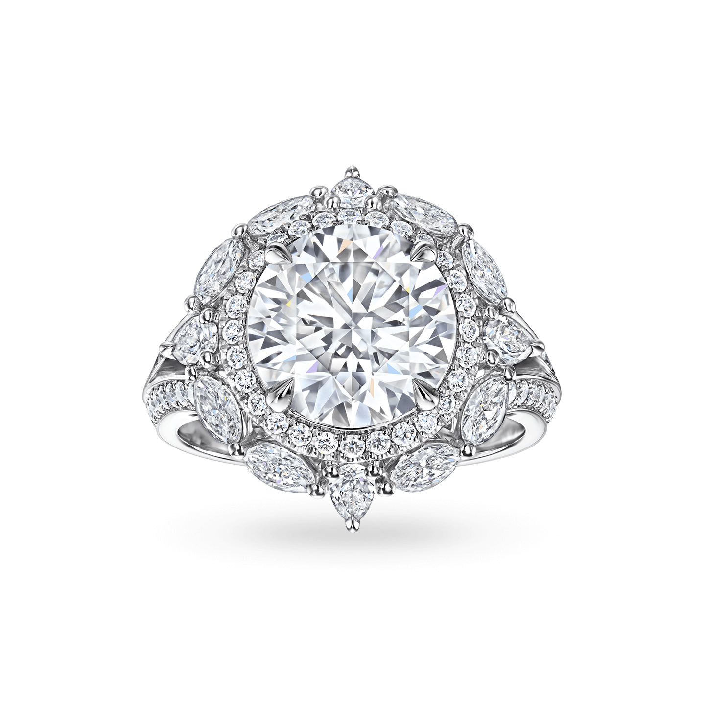 Harry winston brilliant love diamond engagement ring top