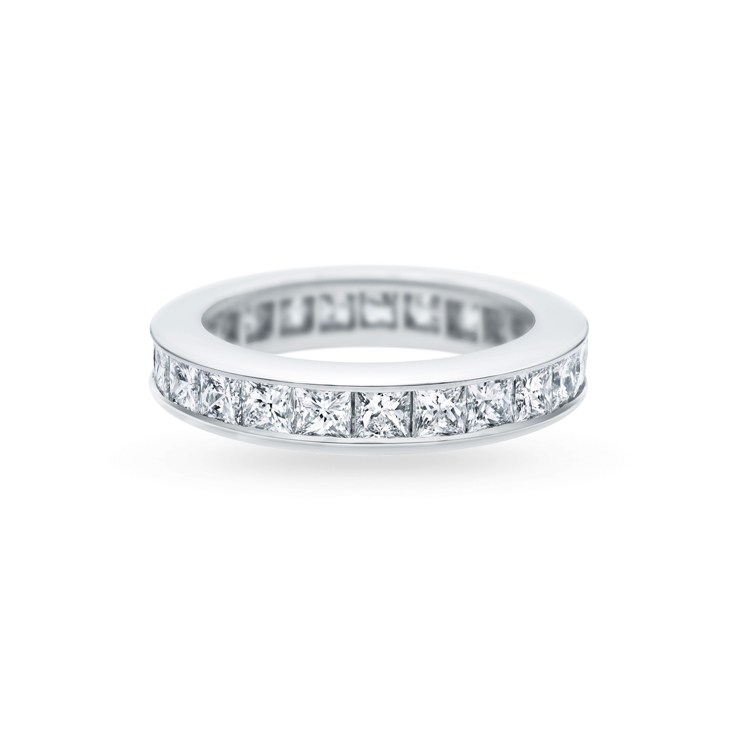 Channel-Set Princess-Cut Diamond Wedding Band, Product Image 1