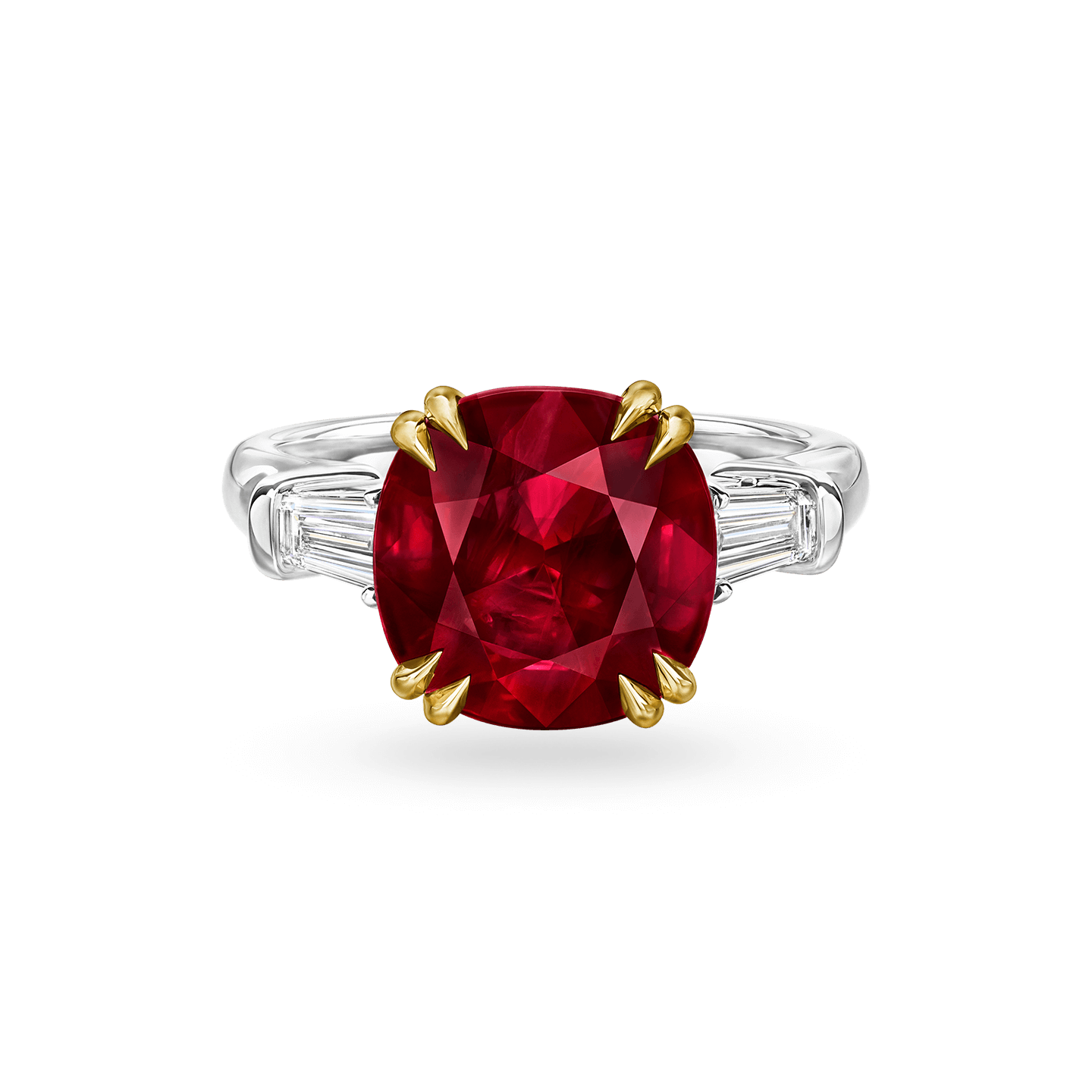 Classic Winston Cushion-Cut Ruby Ring, Product Image 1