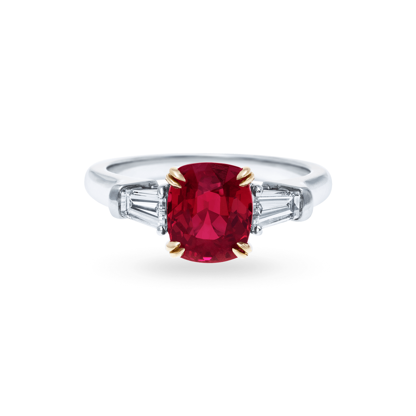 Classic Winston Cushion-Cut Ruby Ring, Product Image 1