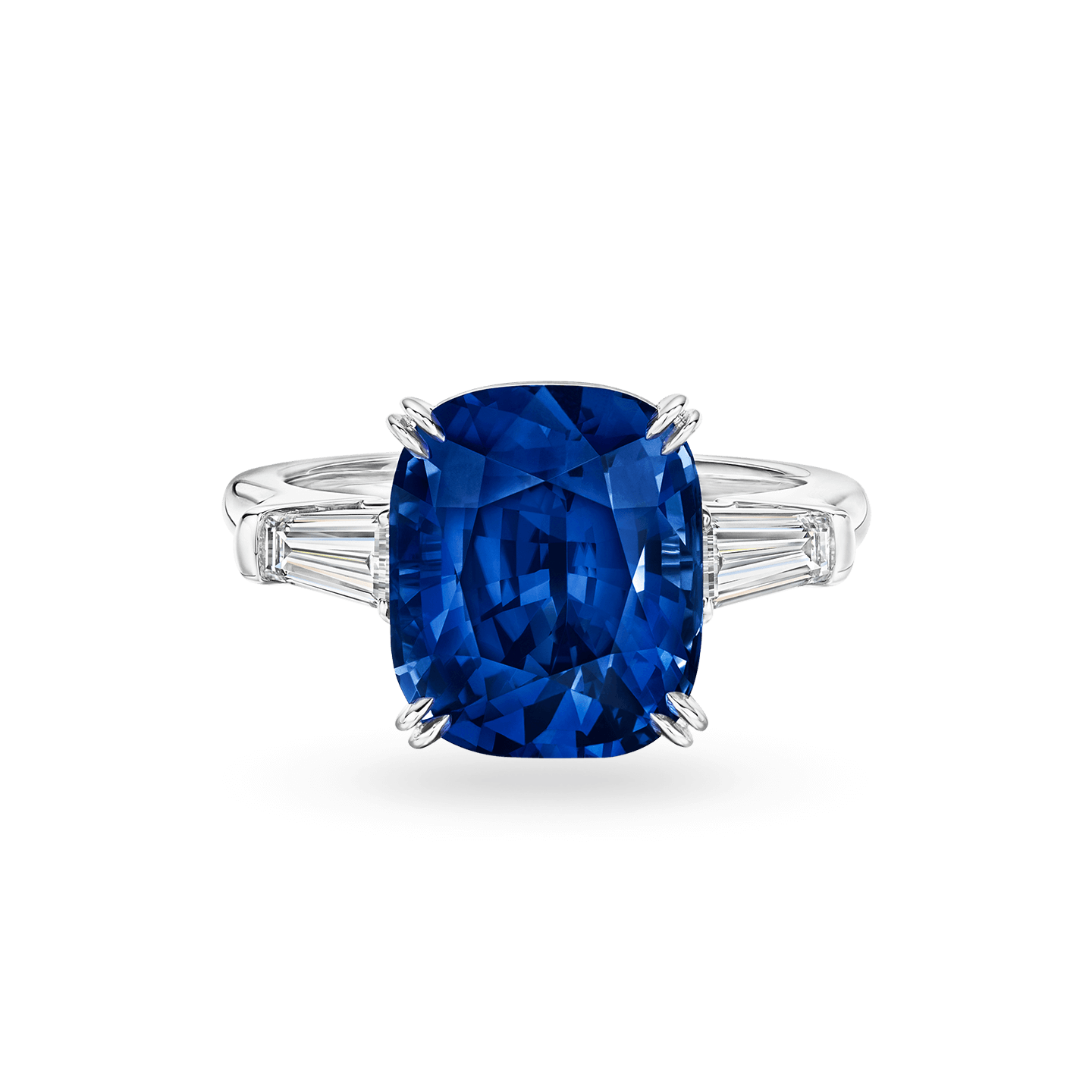 Bague en Saphir Classic Winston taille coussin par Harry Winston
