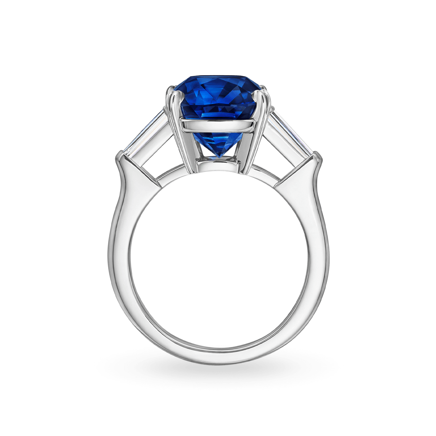 Classic Winston Cushion-Cut Sapphire Ring