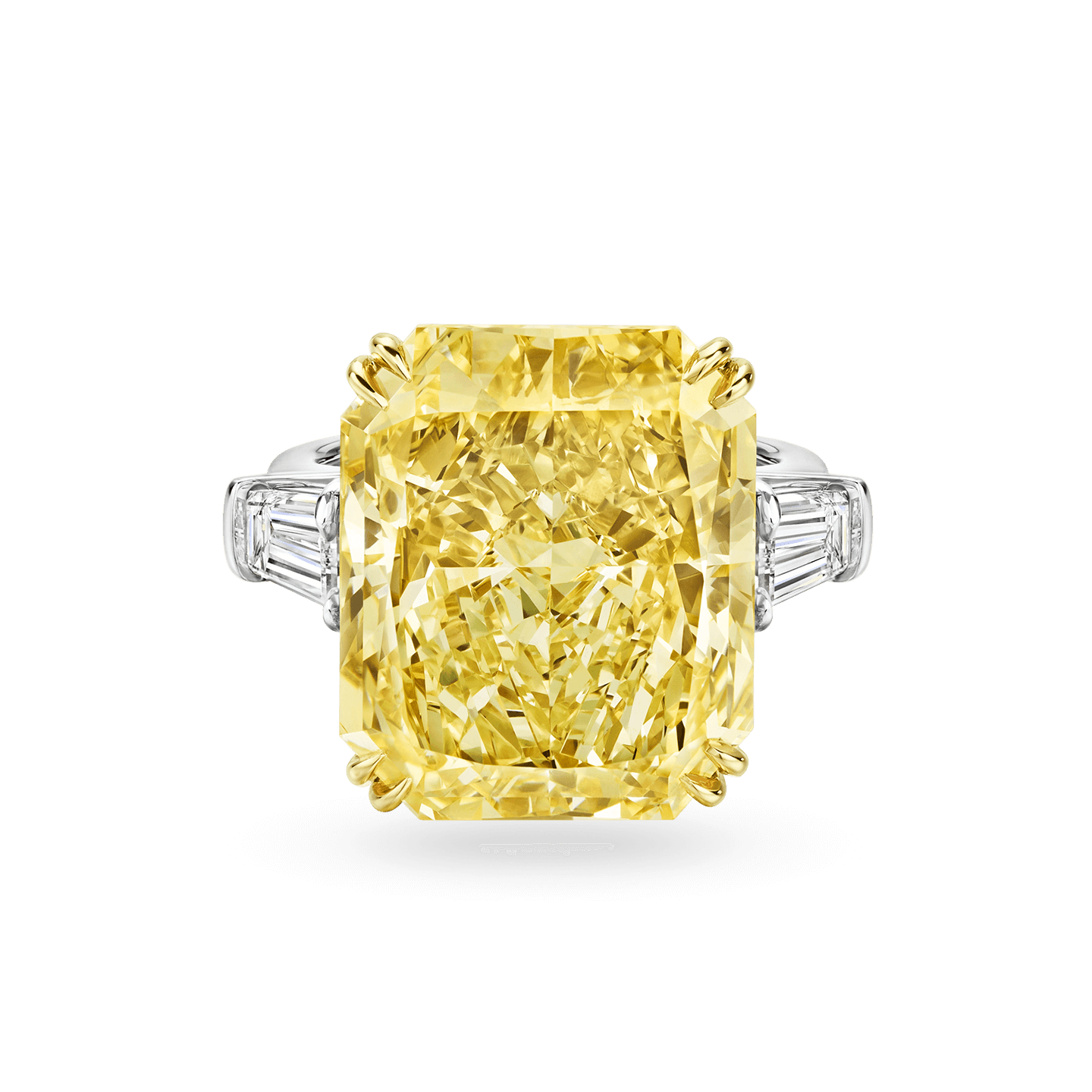 Pear Shape Fancy Yellow Diamond Ring - 1.30 ctw
